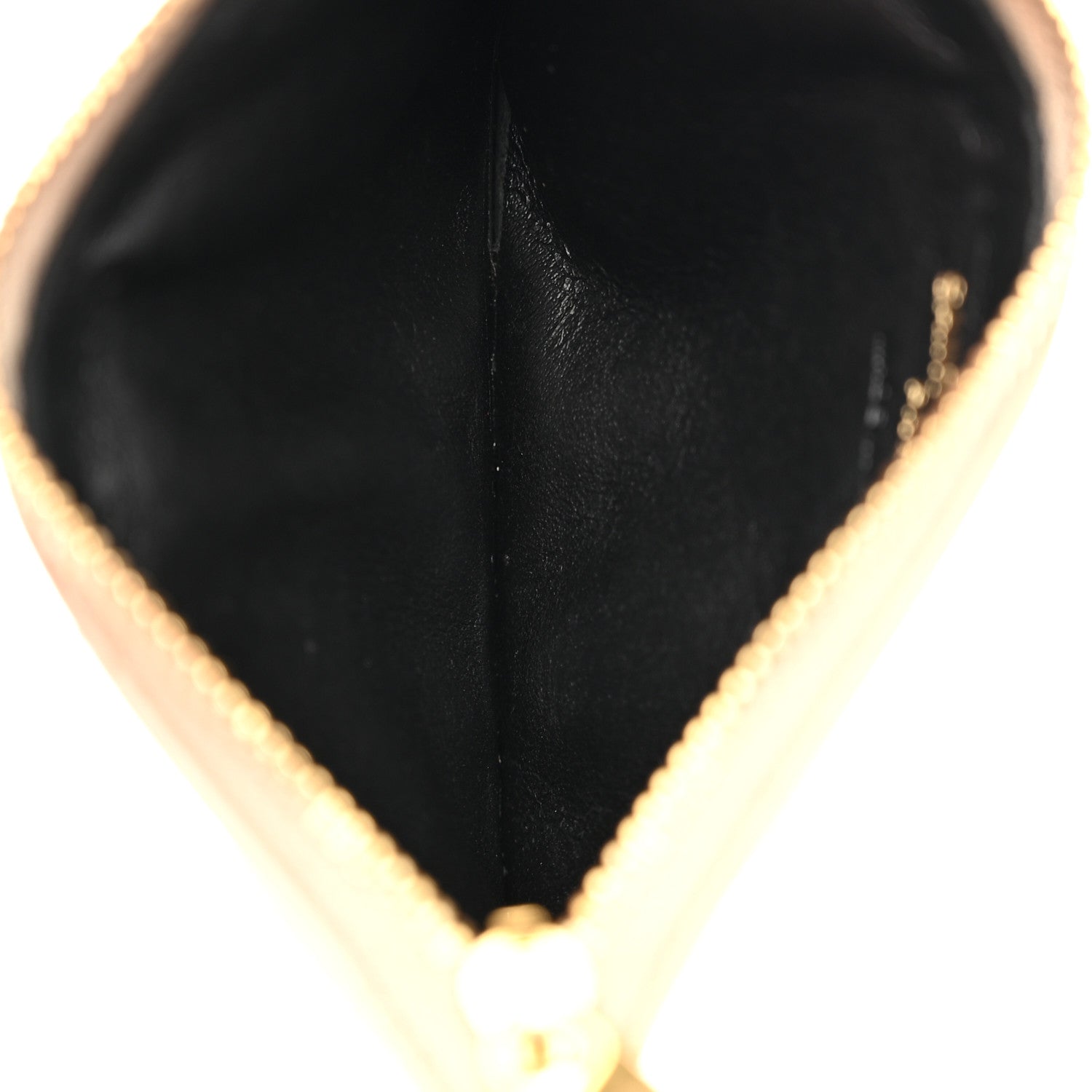 Grain De Poudre Matelasse Chevron Monogram Fragments Zippered Card Case Sea Salt