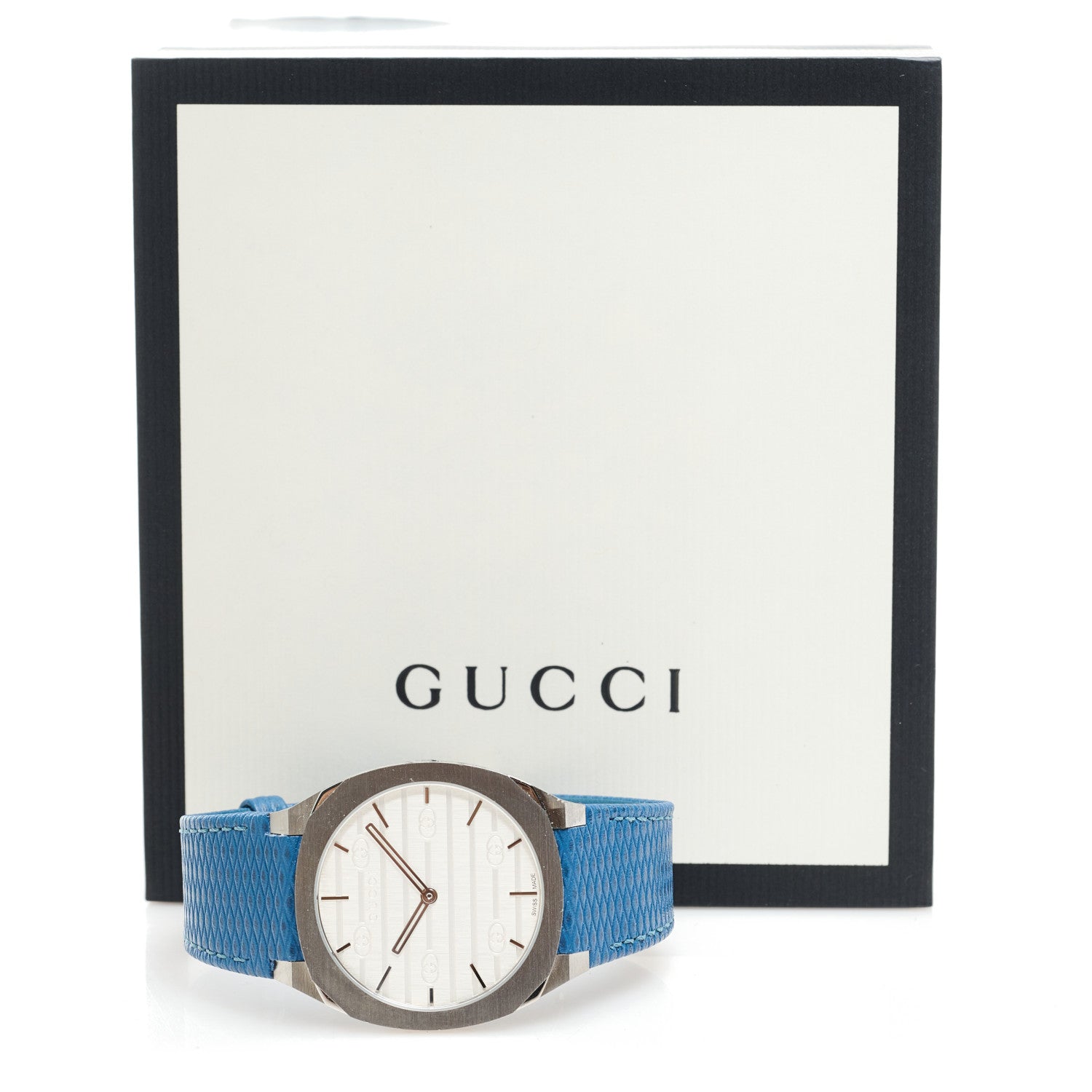 Stainless Steel Calfskin 38mm 25H Quartz Watch Blue