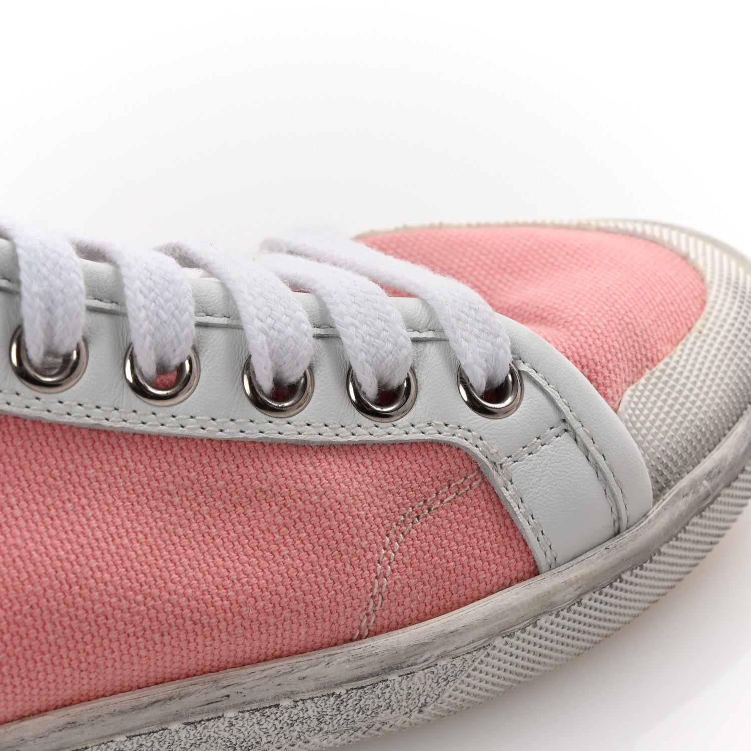 Canvas Elba Court Classic SL/39 Mid Top Sneakers 35.5 Pink White