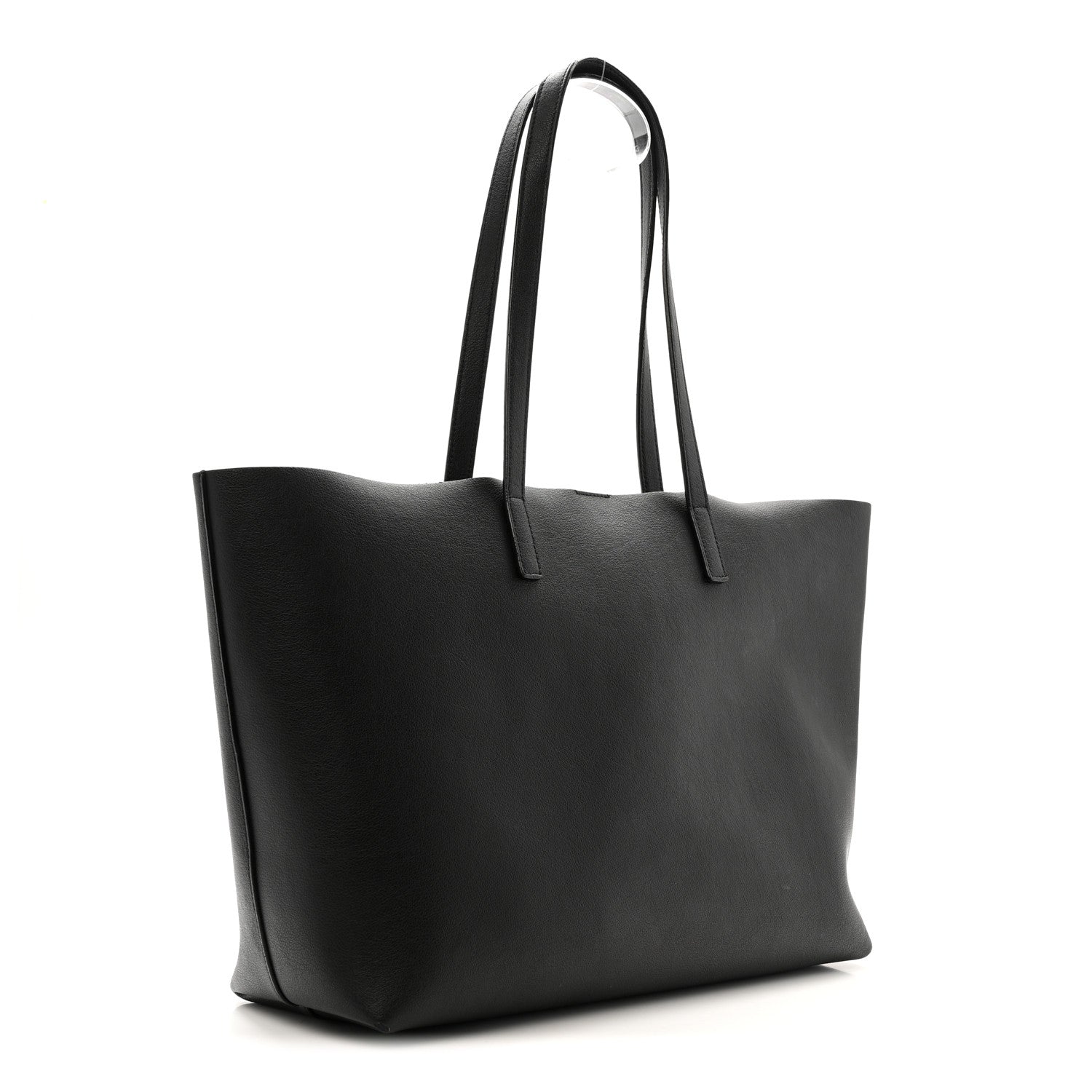 Calfskin Large Shopping Tote Black