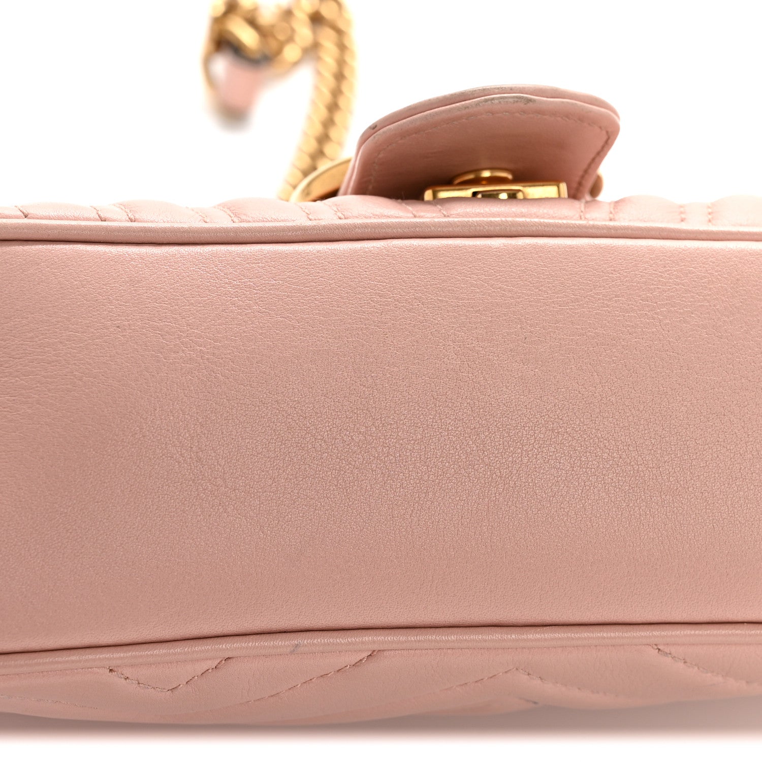 Calfskin Matelasse Small GG Marmont Shoulder Bag Perfect Pink