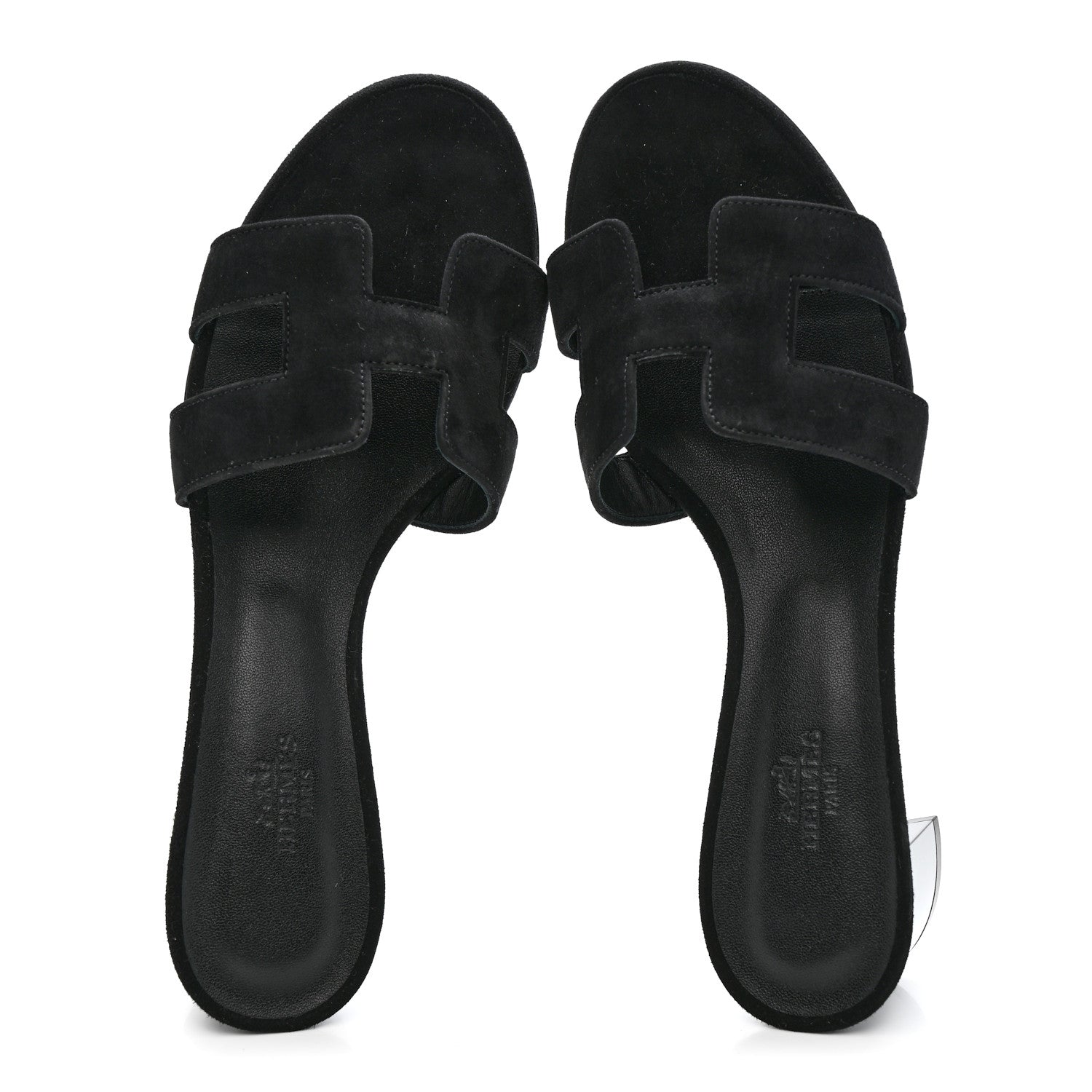 Suede Goatskin Oasis Sandals 38.5 Black
