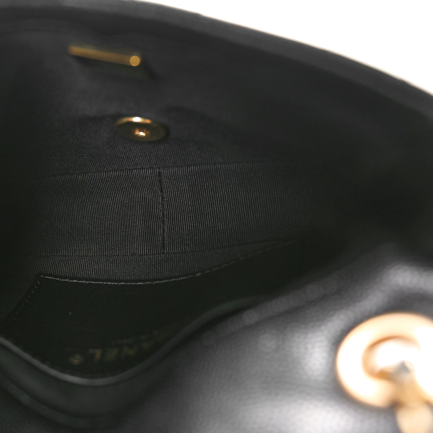Caviar Quilted Mini Chain Flap Black