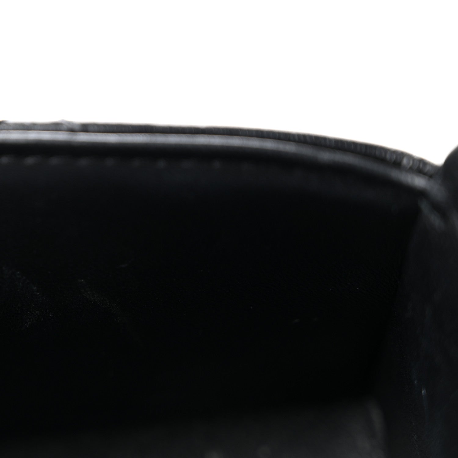 Shiny Calfskin Quilted Top Handle Box Bag Black
