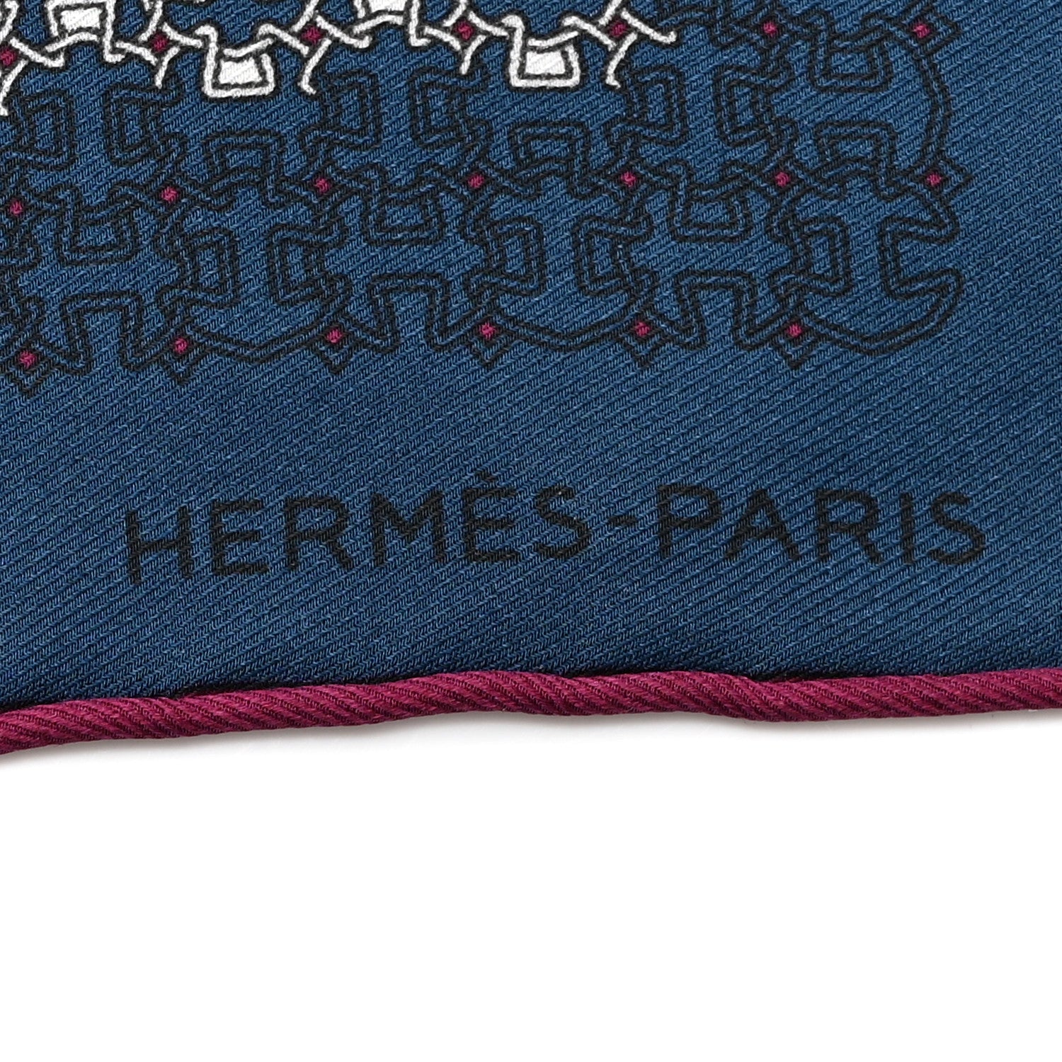 Silk Pocket Square Scarf Blue Multicolor