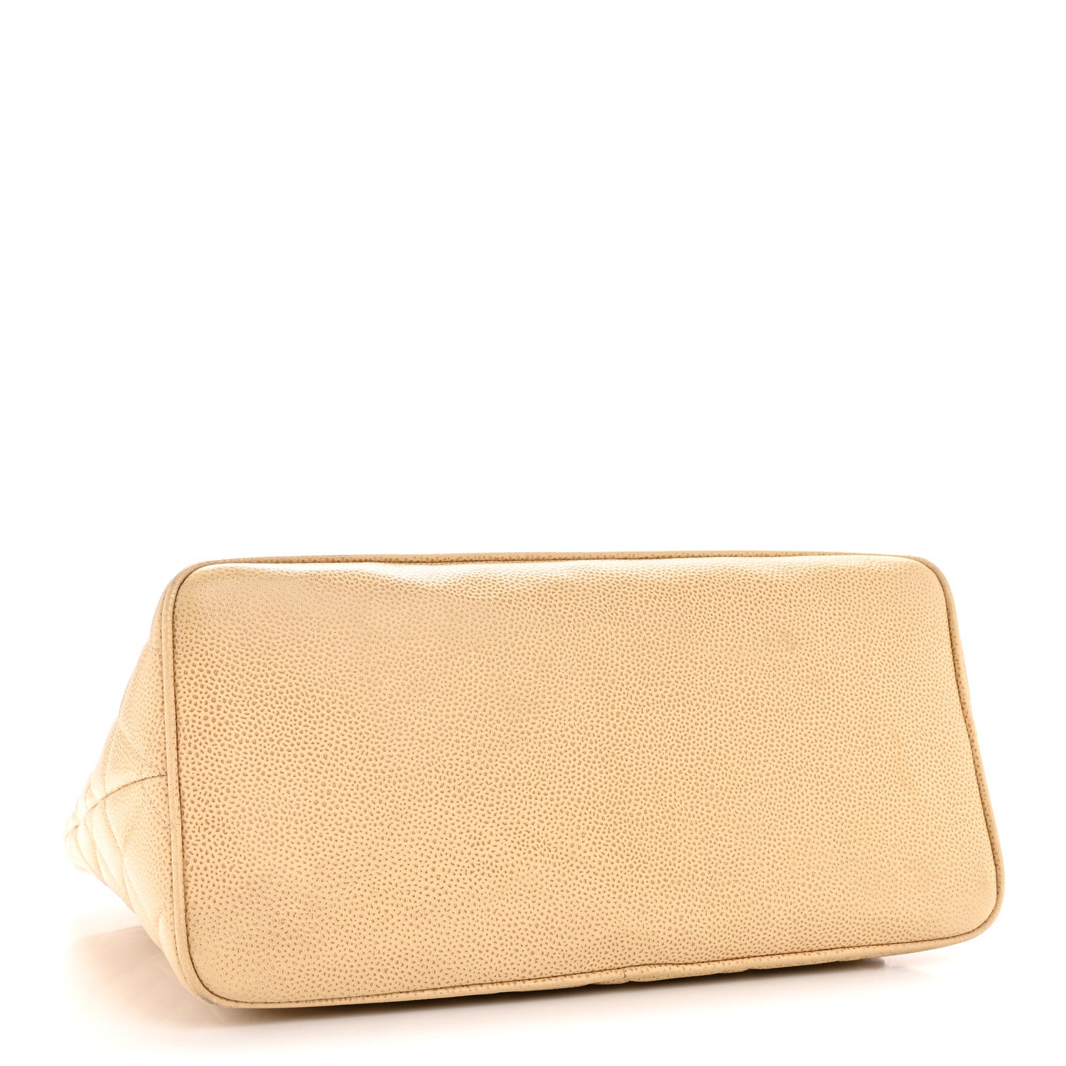 Caviar Quilted Medallion Tote Beige