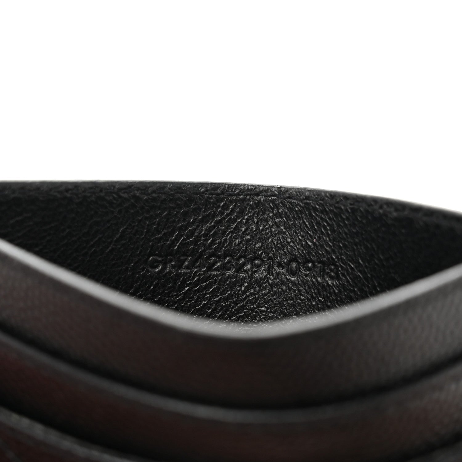 Grain De Poudre Matelasse Chevron Monogram Credit Card Case Black