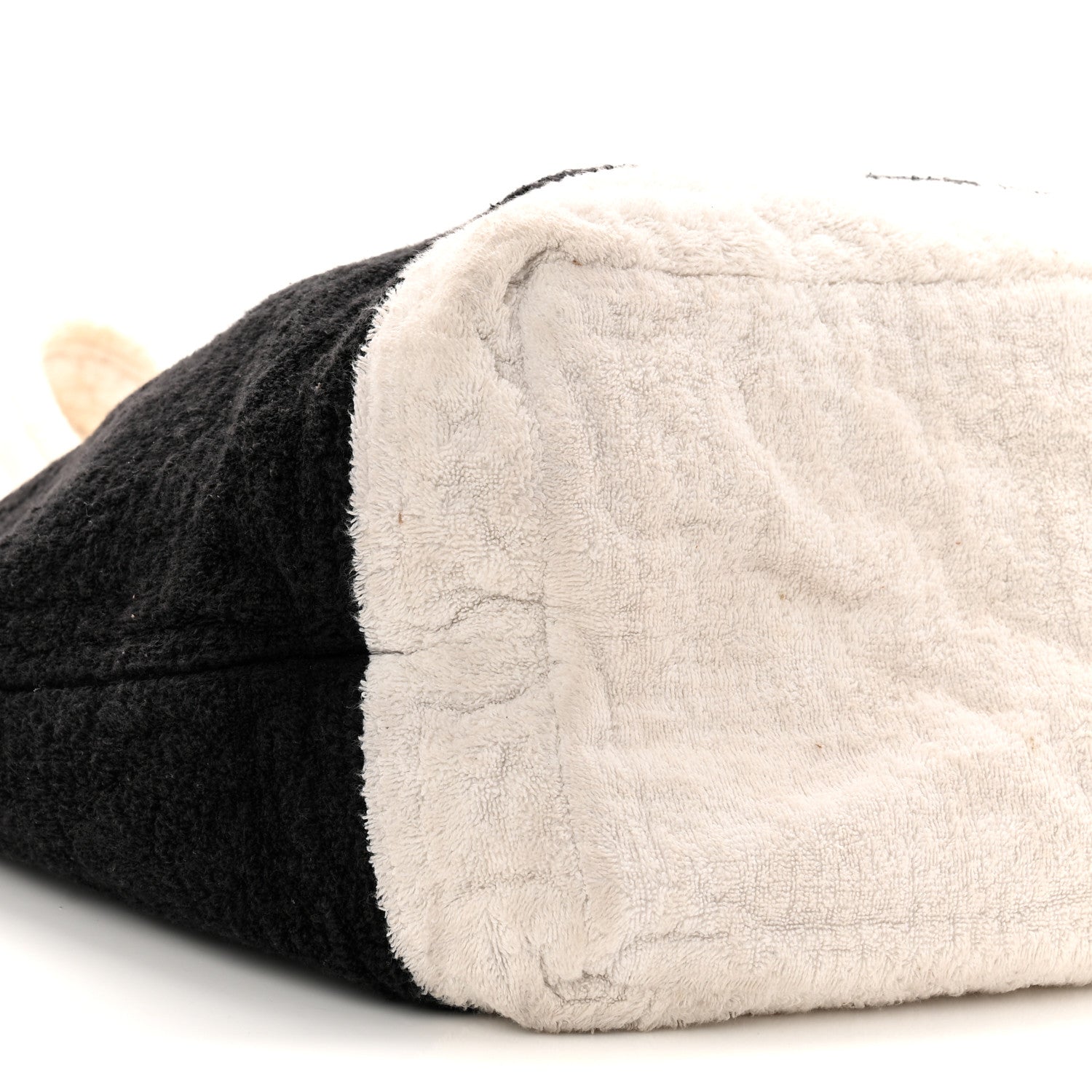 Terry Cotton CC Beach Tote Towel Set Black White