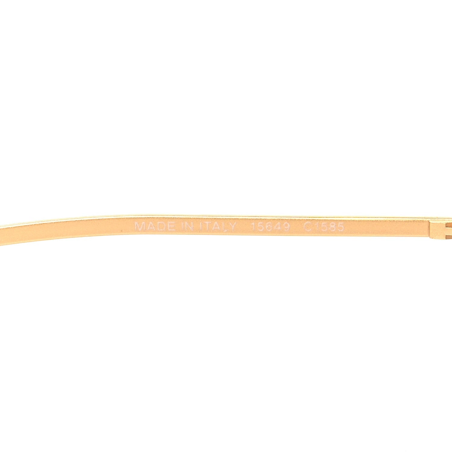 Frameless Ombre Sunglasses 15649 Gold