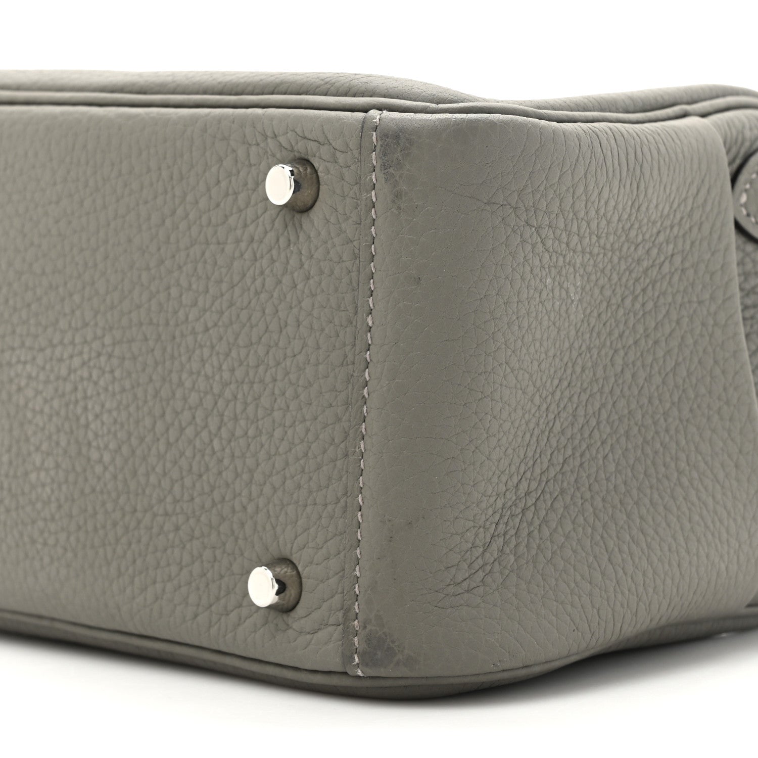 Taurillon Clemence Mini Lindy 20 Gris Meyer
