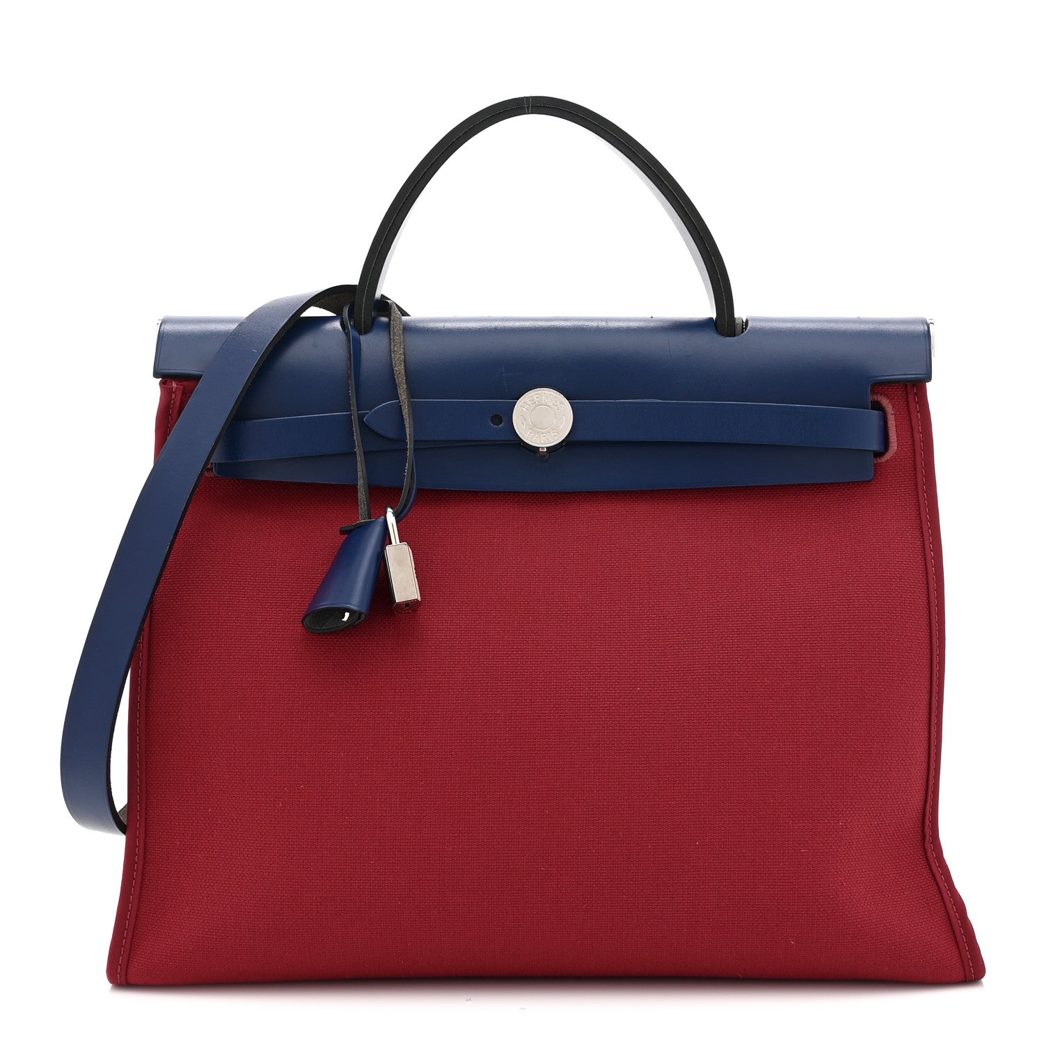 Military Toile Vache Hunter Herbag Zip 31 PM Rouge Grenat Bleu Saphir