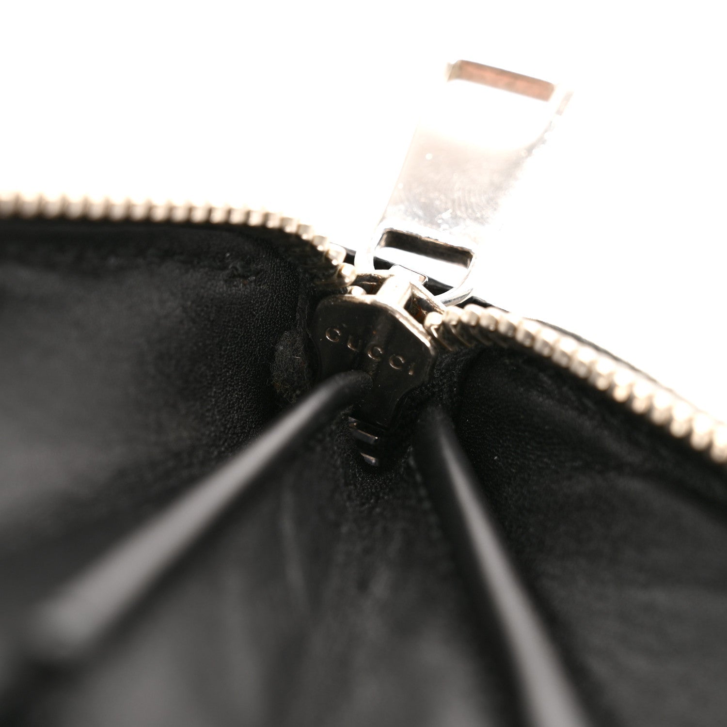 Guccissimma Signature Dorian Zip Around Wallet Black