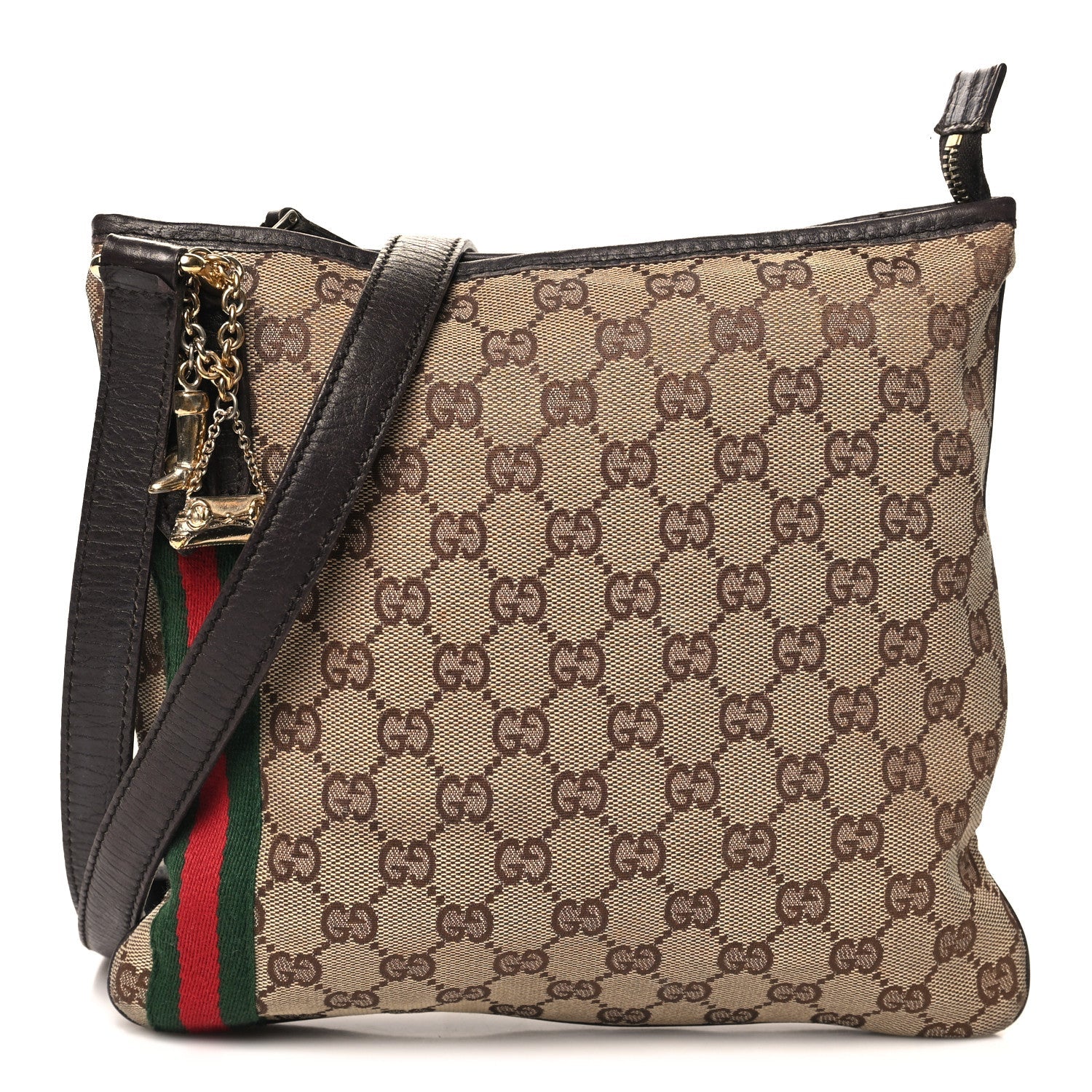 Monogram Web Jolicoeur Charms Messenger Dark Brown