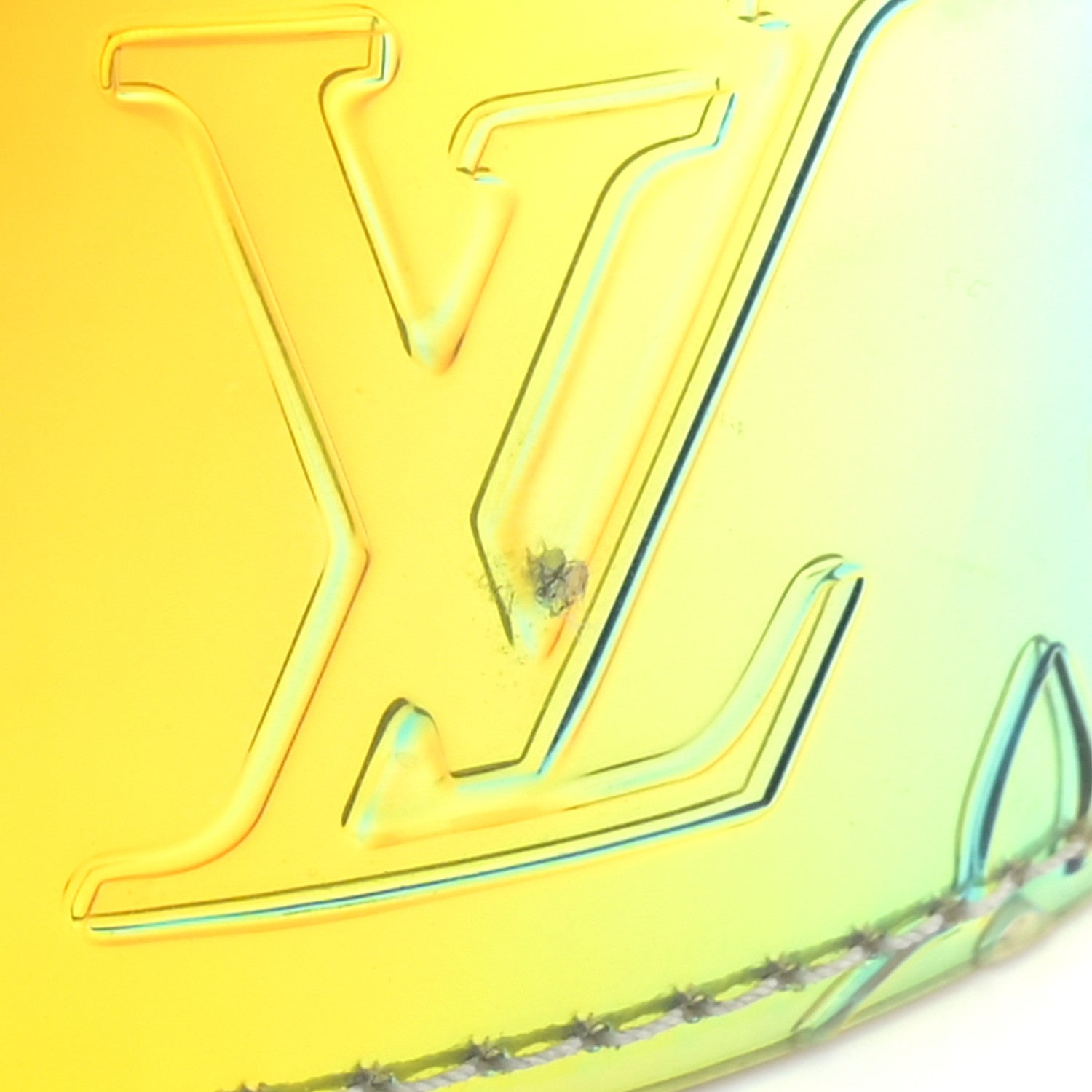 PVC Monogram 40mm LV Initiales Reversible Belt 85 34 Iridescent Prism