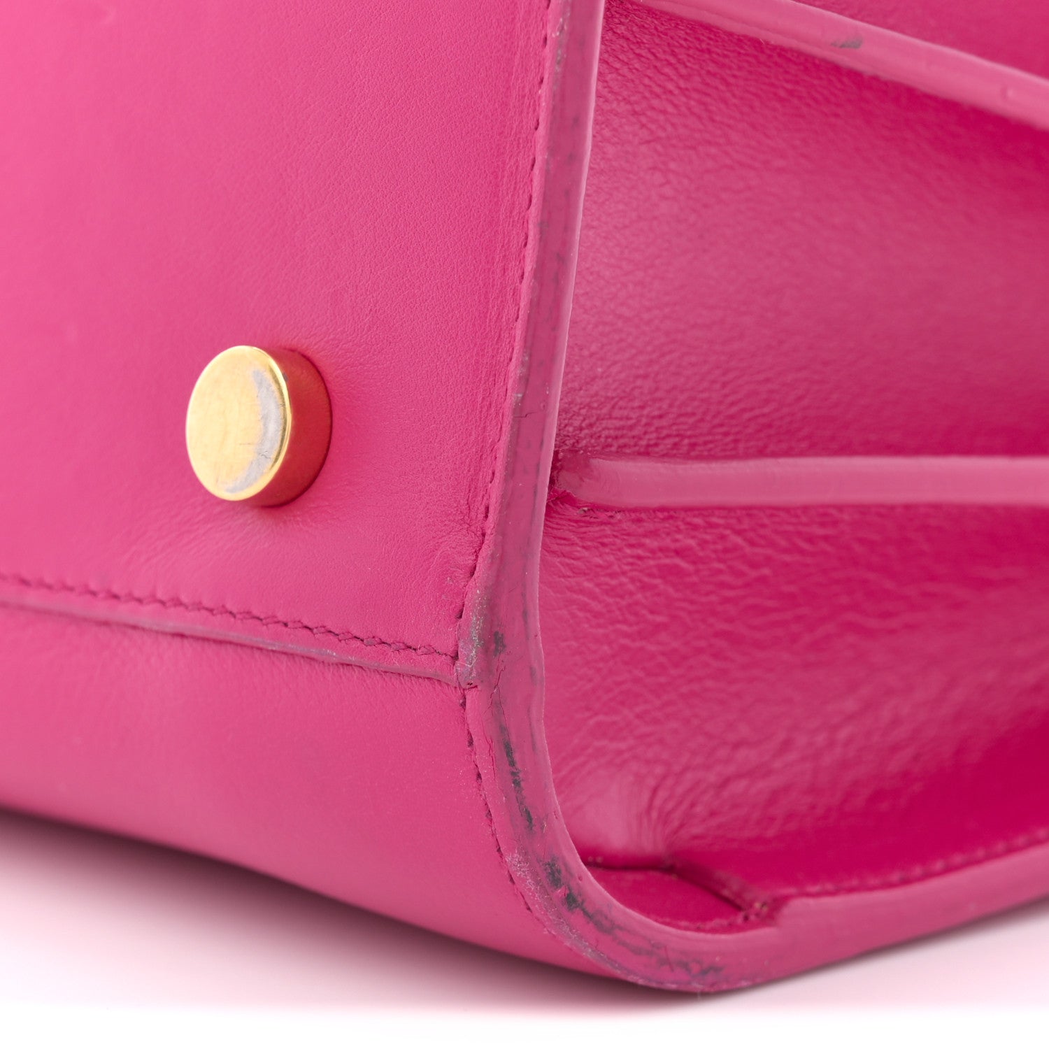 Calfskin Small Sac De Jour Lipstick Fuchsia
