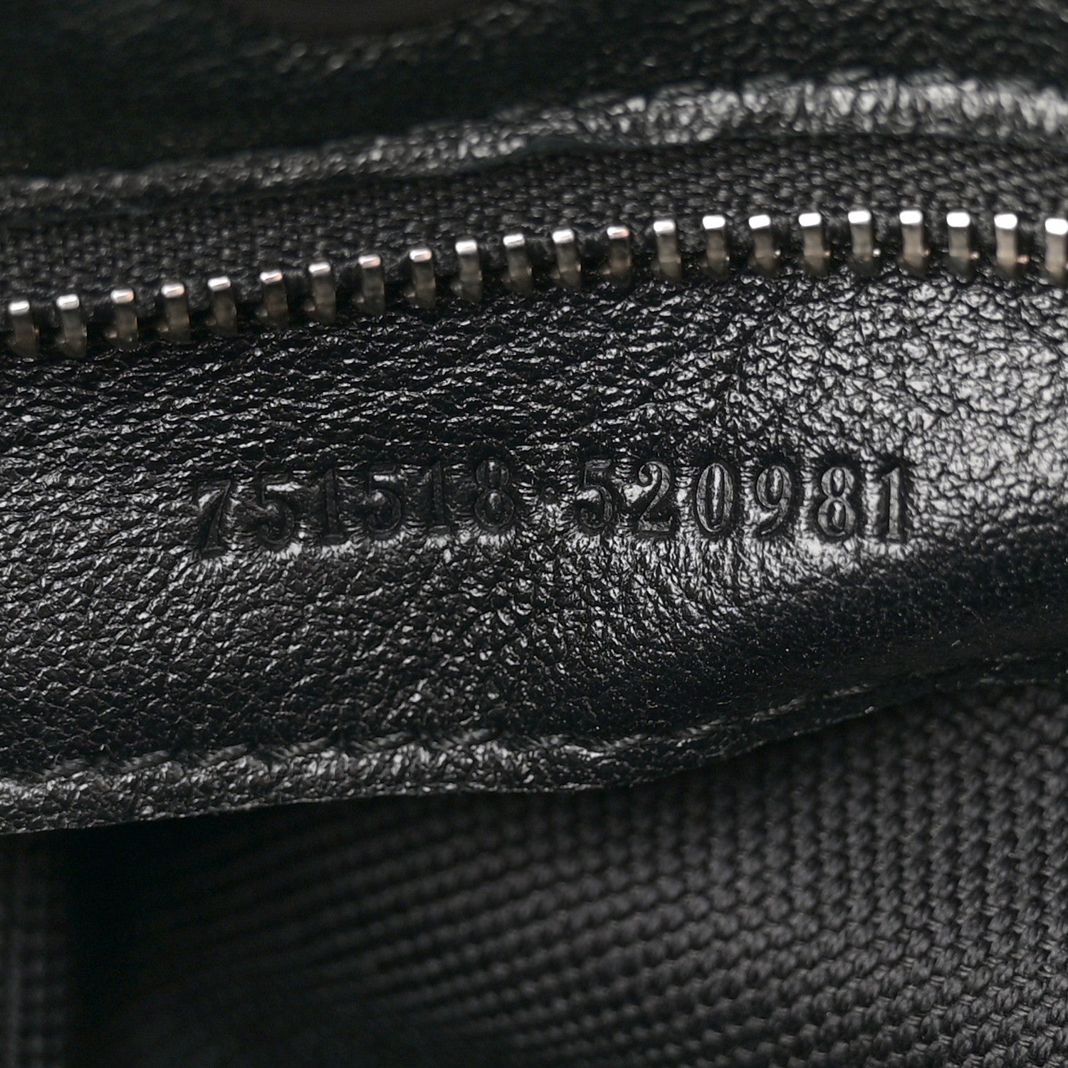 Sakai Be Green Calfskin Diagonal Stitched Small Blondie Tote  Black
