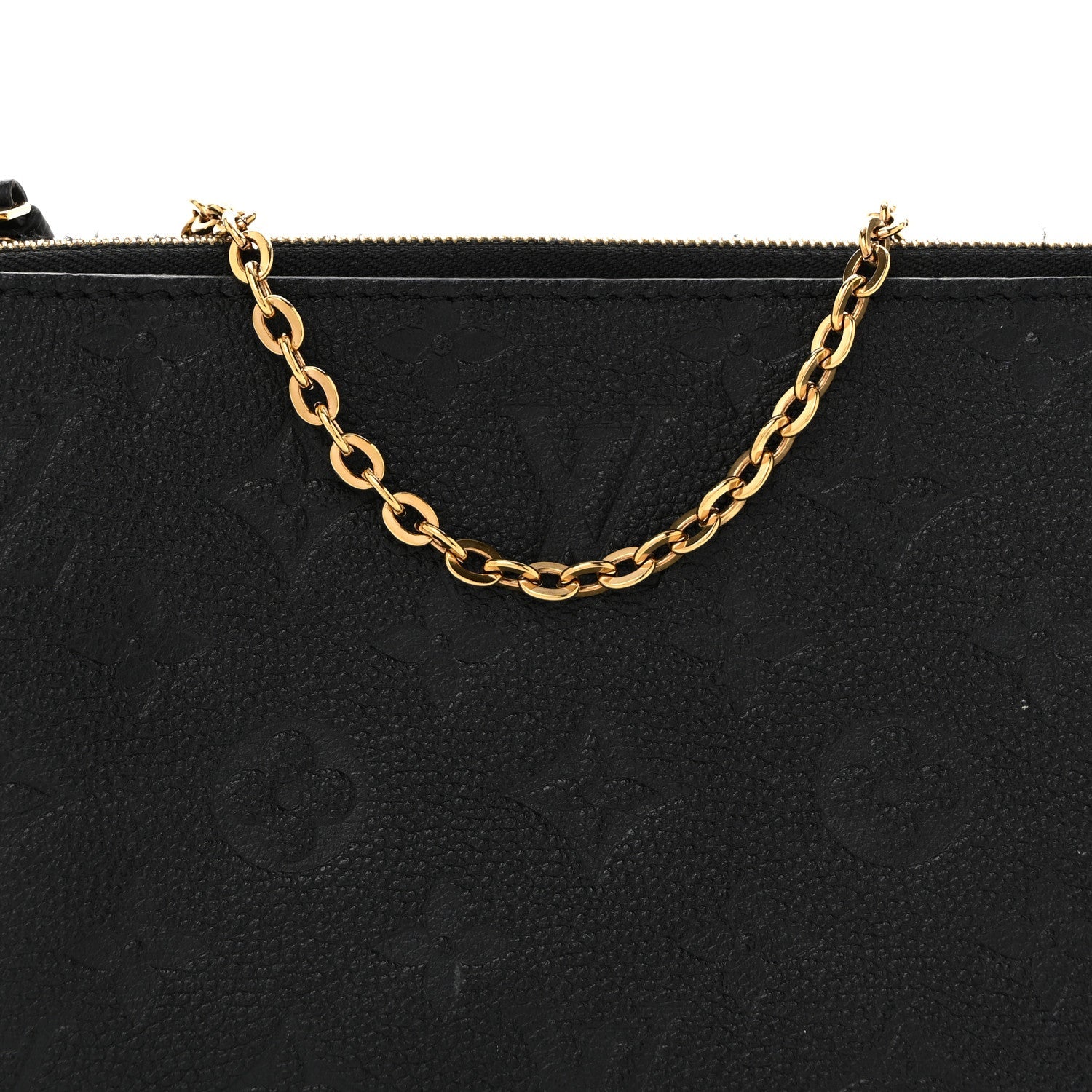 Empreinte Double Zip Pochette Black