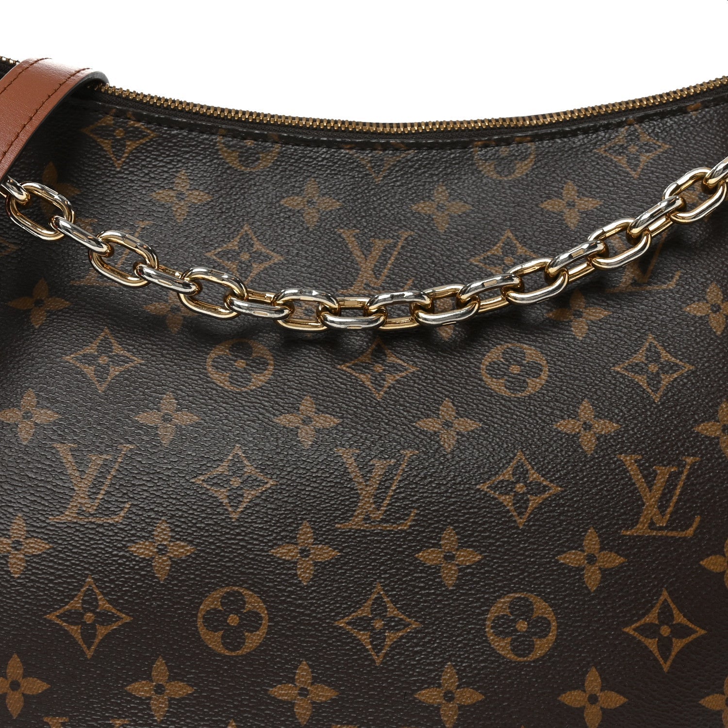 Reverse Monogram Loop Hobo