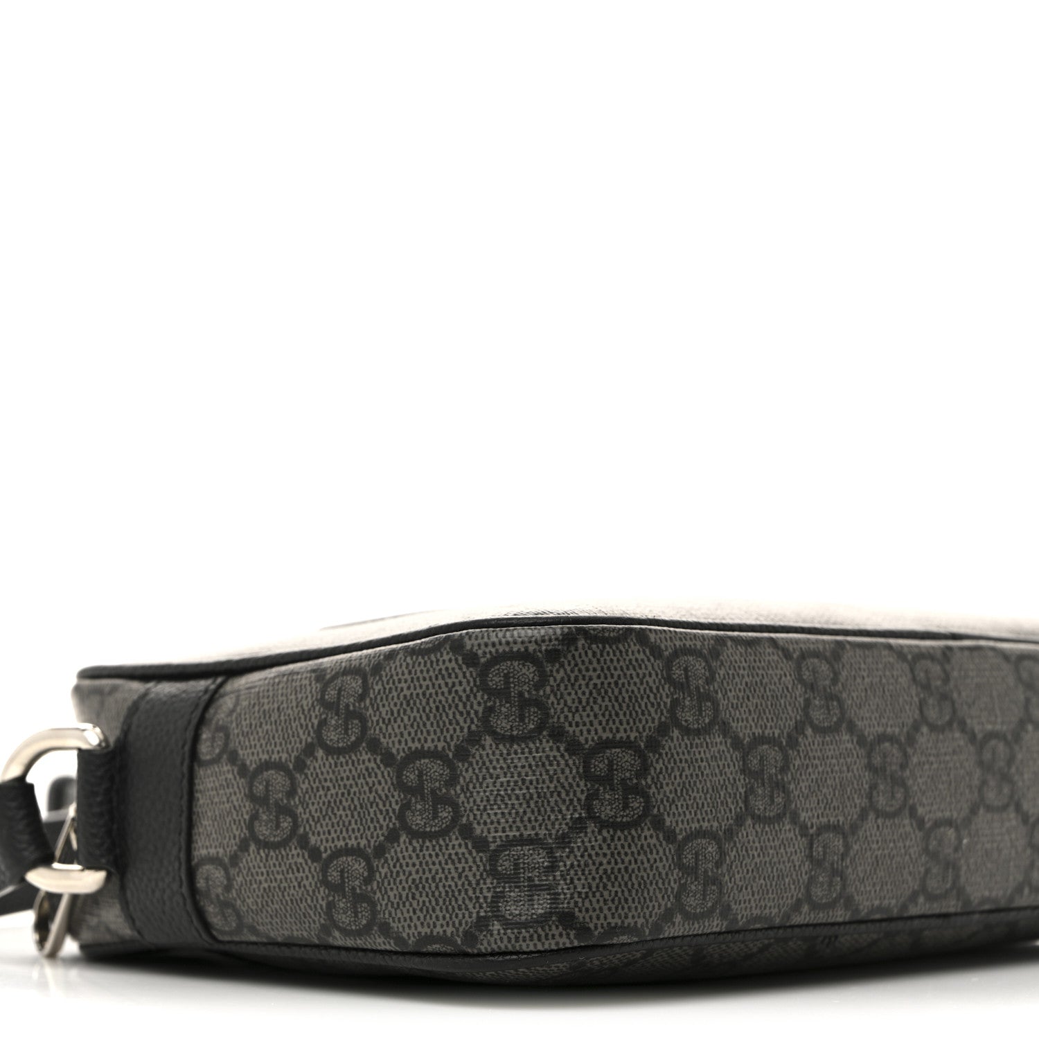 GG Supreme Monogram Mini Shoulder Bag Grey Black
