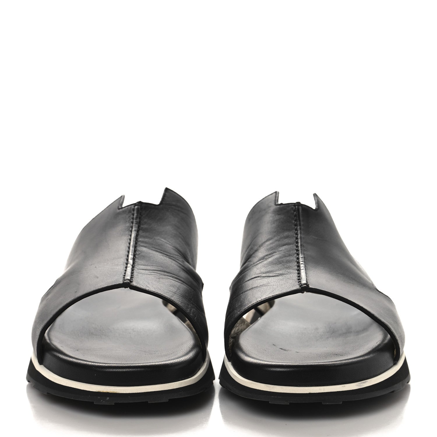 Nappa Mens Pharaon Sandals 43.5 Black