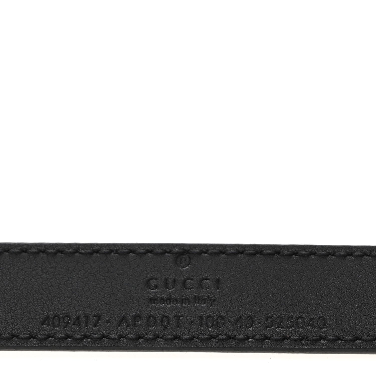 Calfskin Double G 20mm Belt 100 40 Black