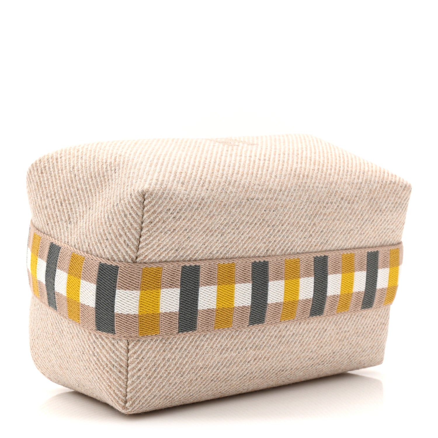 Wool Small Au Carre Bride-A-Brac Pouch Seigle