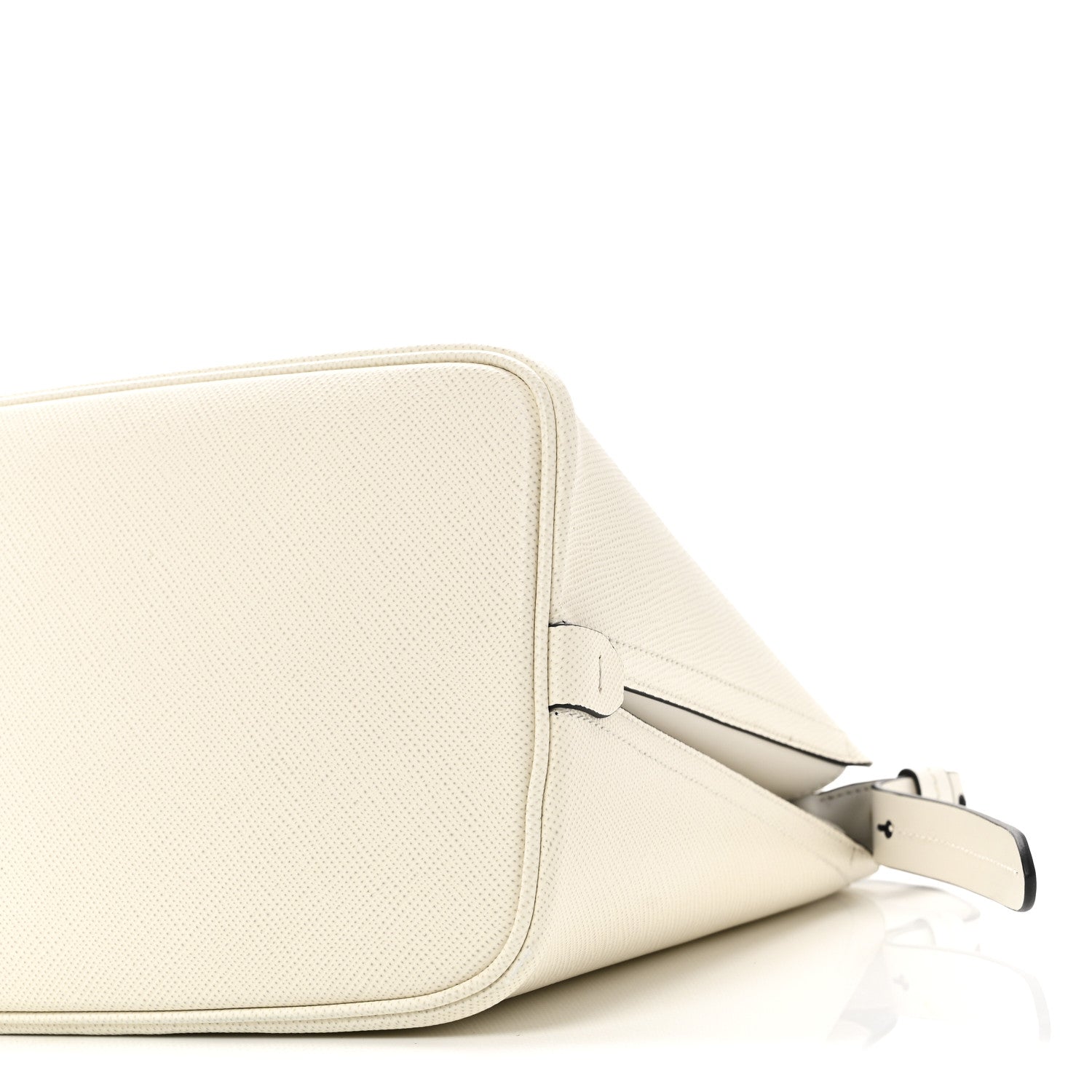 Saffiano Cuir Matinee Tote White Black