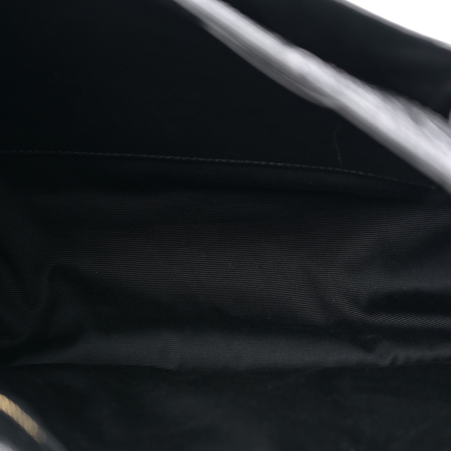 Crinkled Calfskin Matelasse Monogram Medium Niki Chain Satchel Black