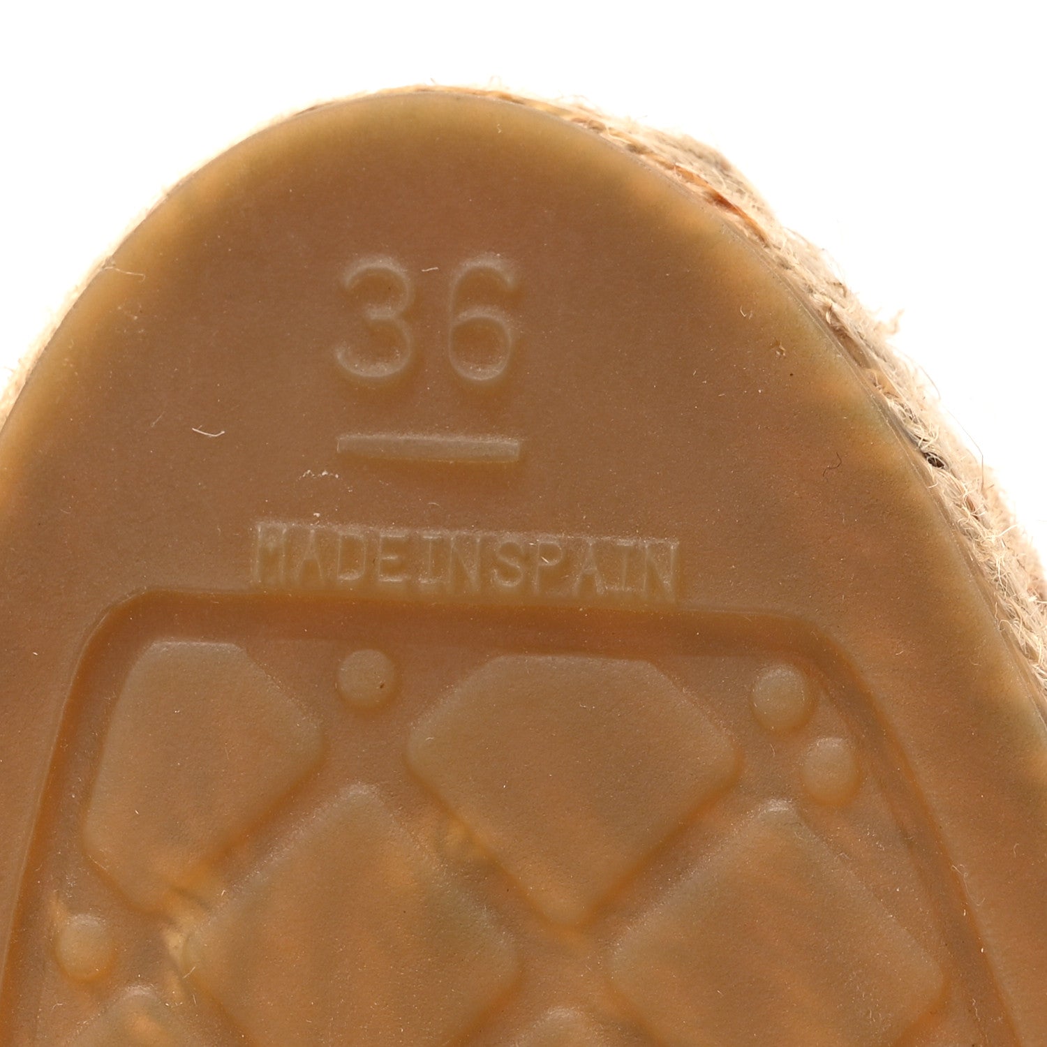 Lambskin Quilted CC Espadrilles 36 Beige