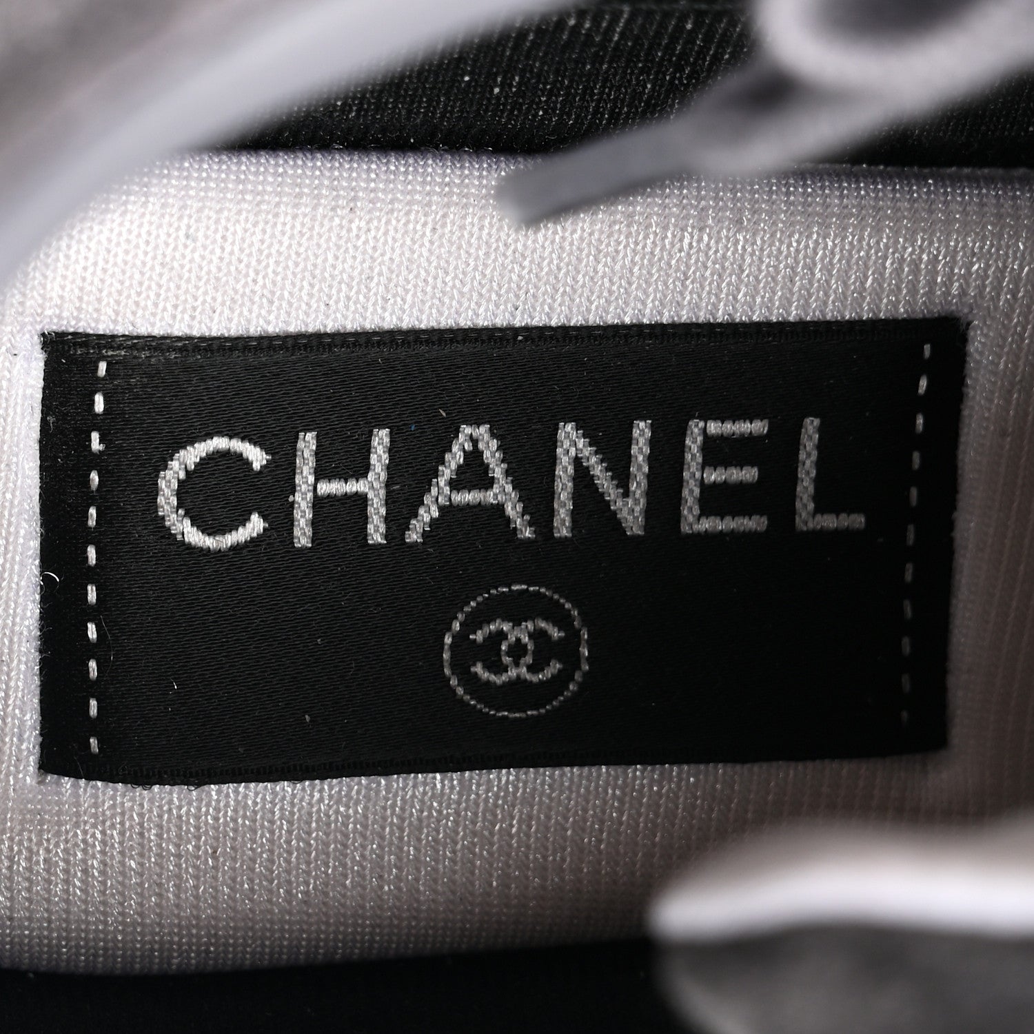 Suede Calfskin CC Sneakers 36.5 Black Grey