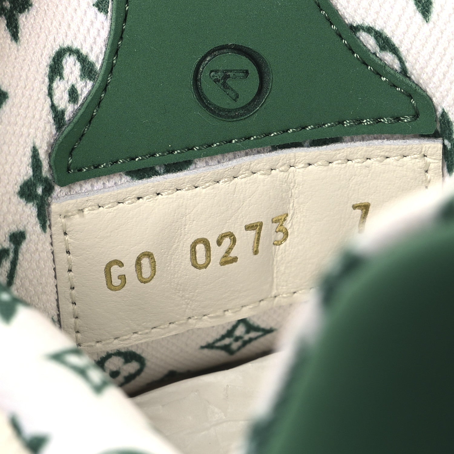 Calfskin Mesh Mens LV Skate Sneaker 7 Green