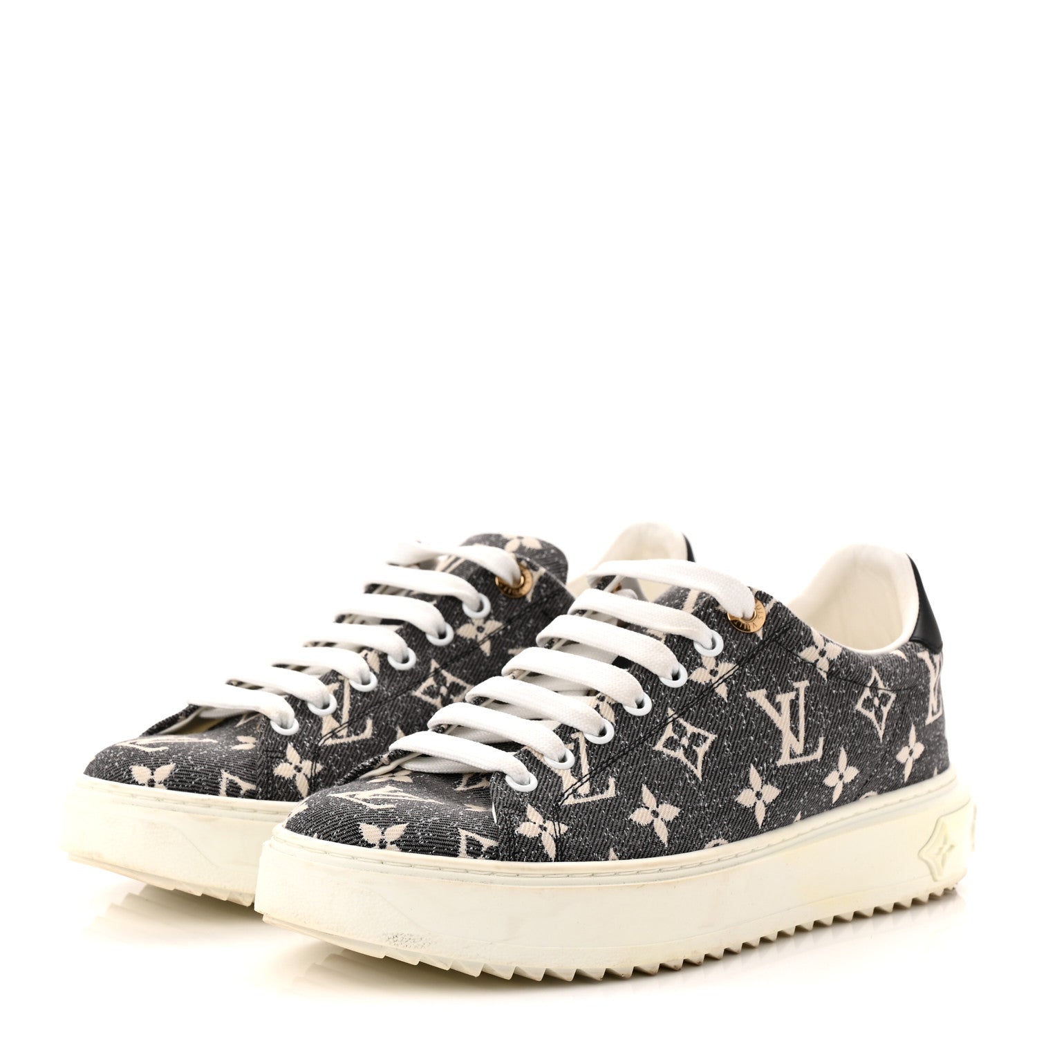 Denim Monogram Time Out Sneakers 39