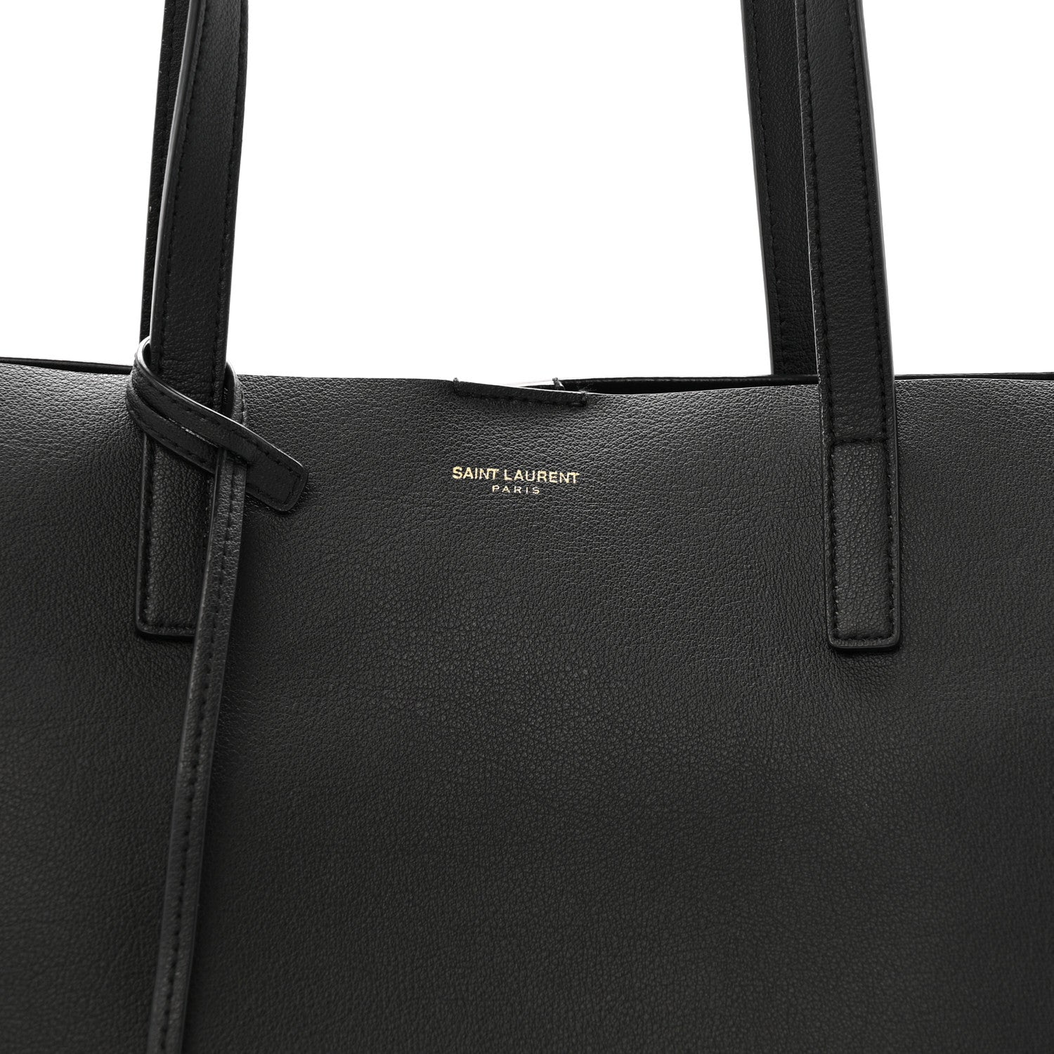 Calfskin Large Shopping Tote Black