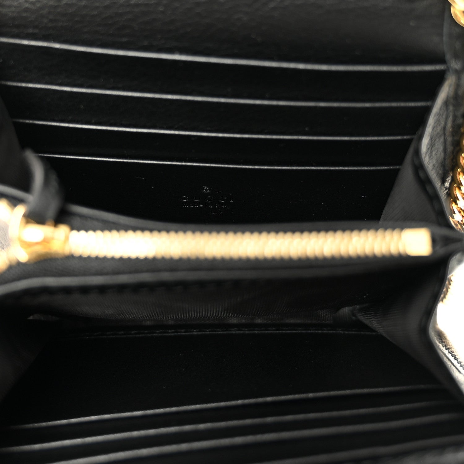 Roxy Calfskin Medium Blondie Chain Wallet Black