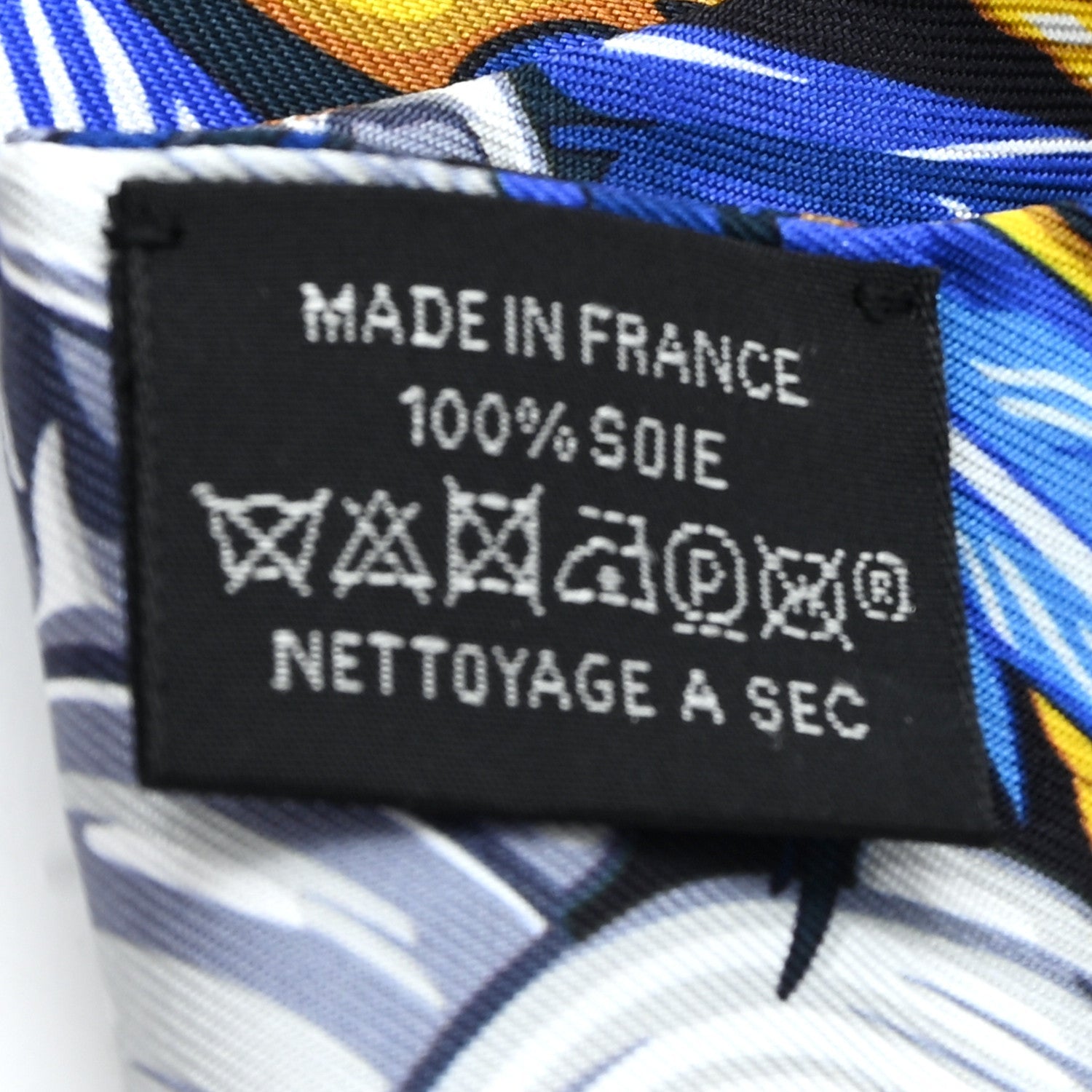 Silk La Danse Pacifique Twilly Bleu Nuit Jaune Vif