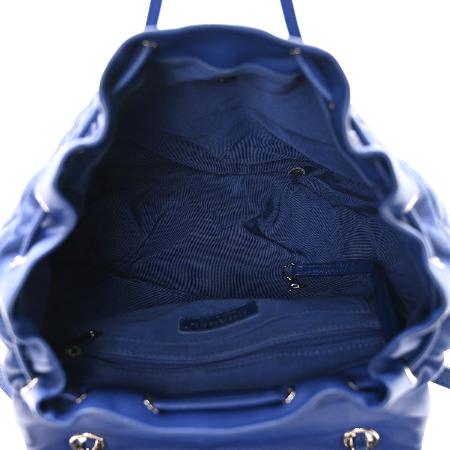Lambskin Quilted Large Urban Spirit Backpack Blue
