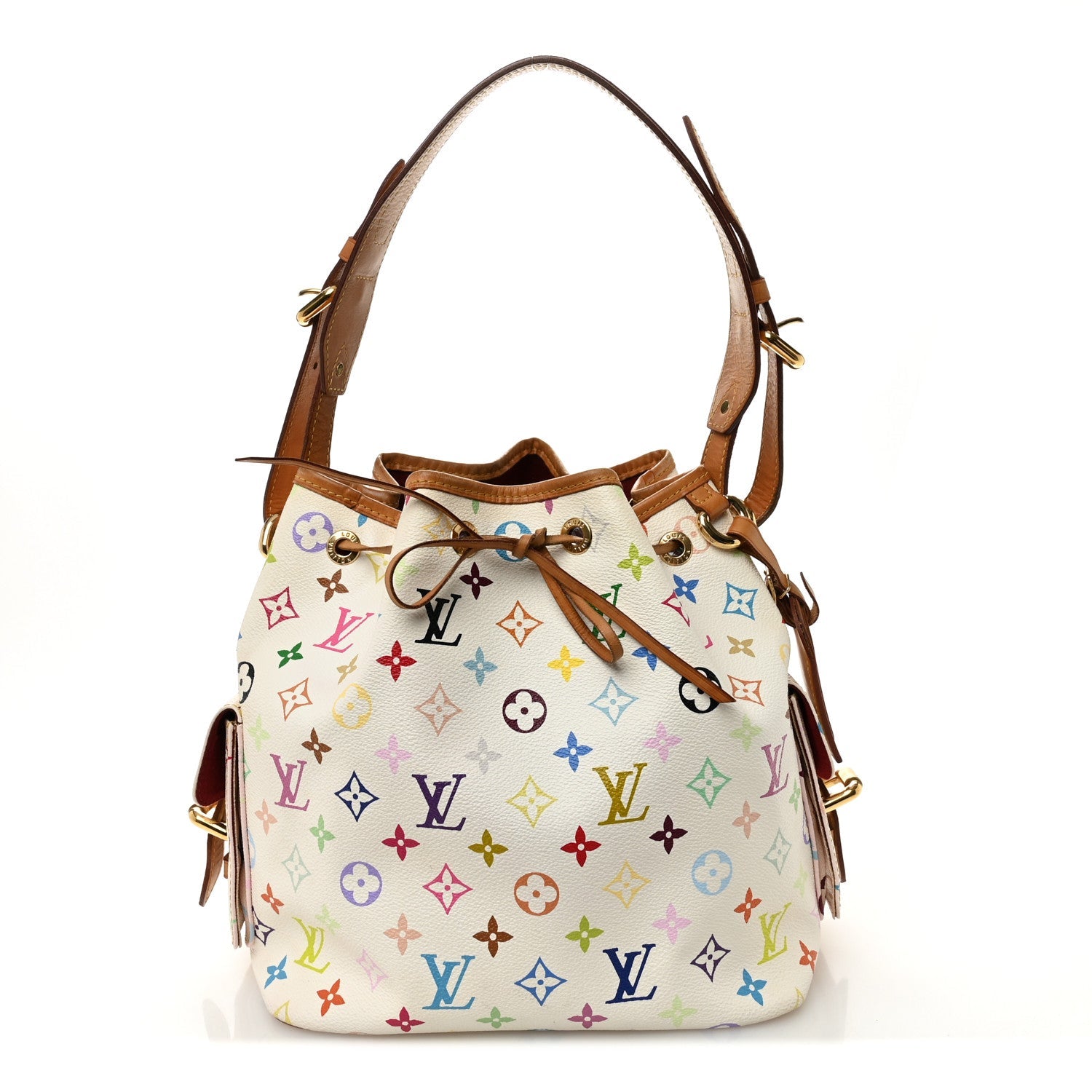 Monogram Multicolor Petit Noe White
