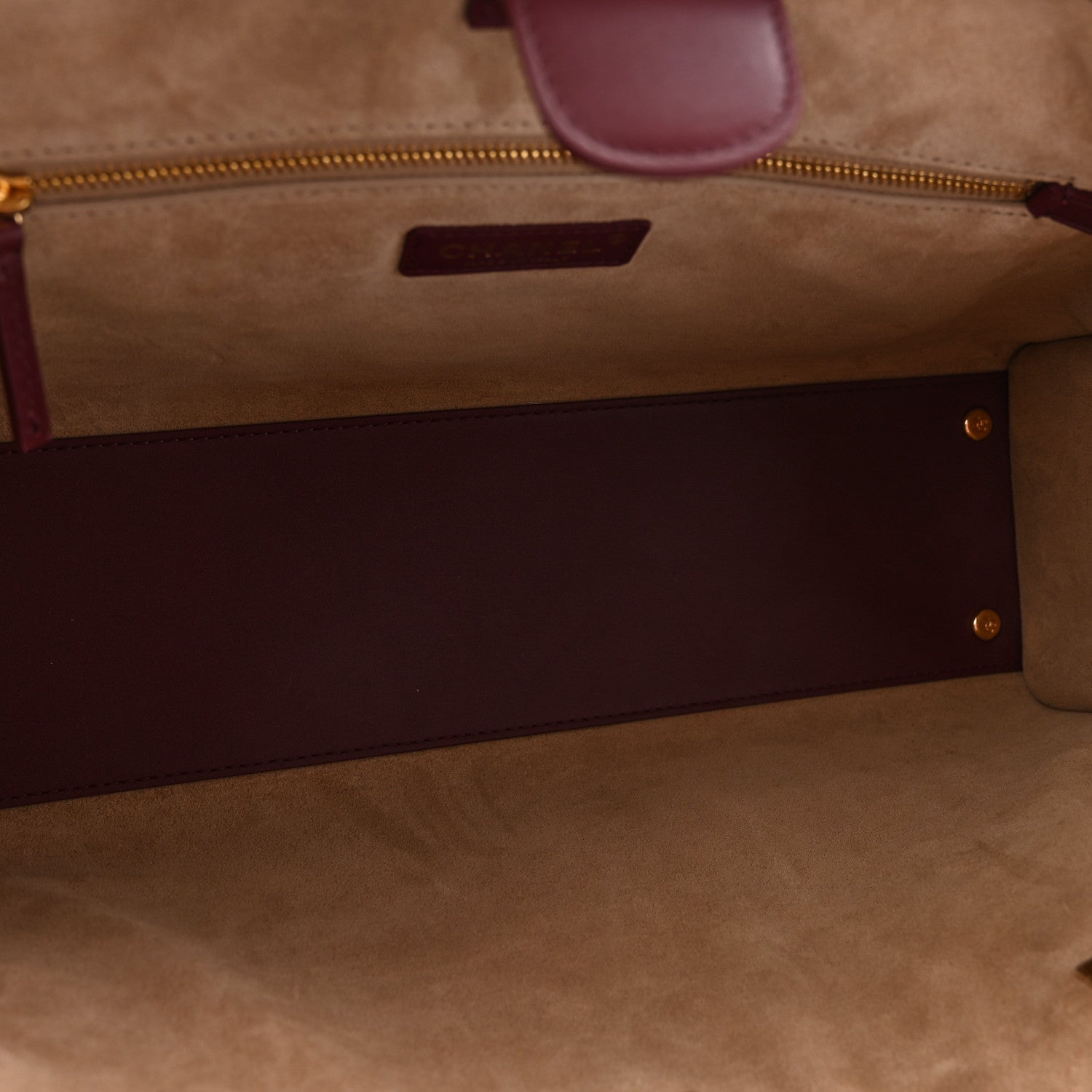 Calfskin Archetype Small Shopping Tote Dark Burgundy