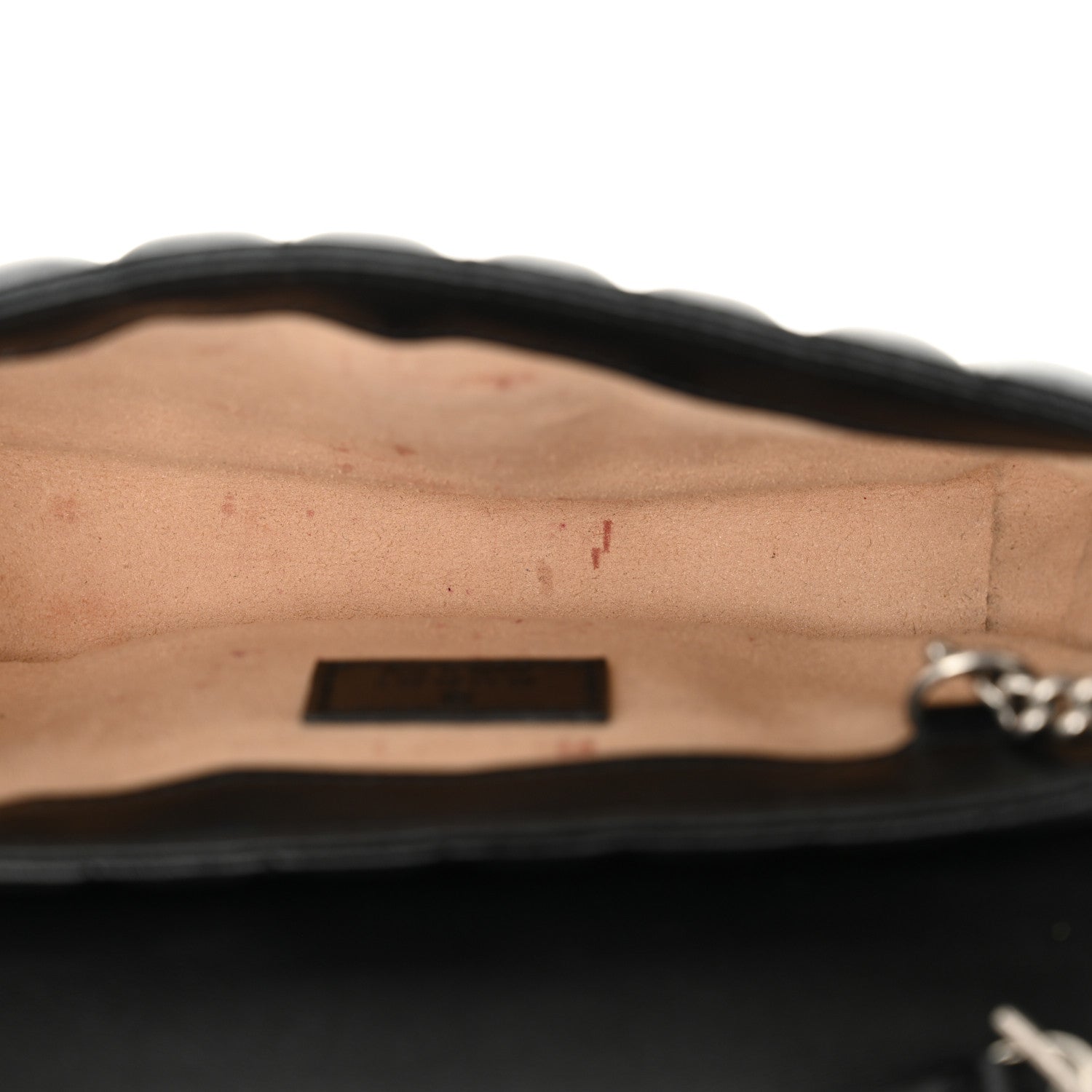 Calfskin Matelasse Aria Super Mini GG Marmont Shoulder Bag Black