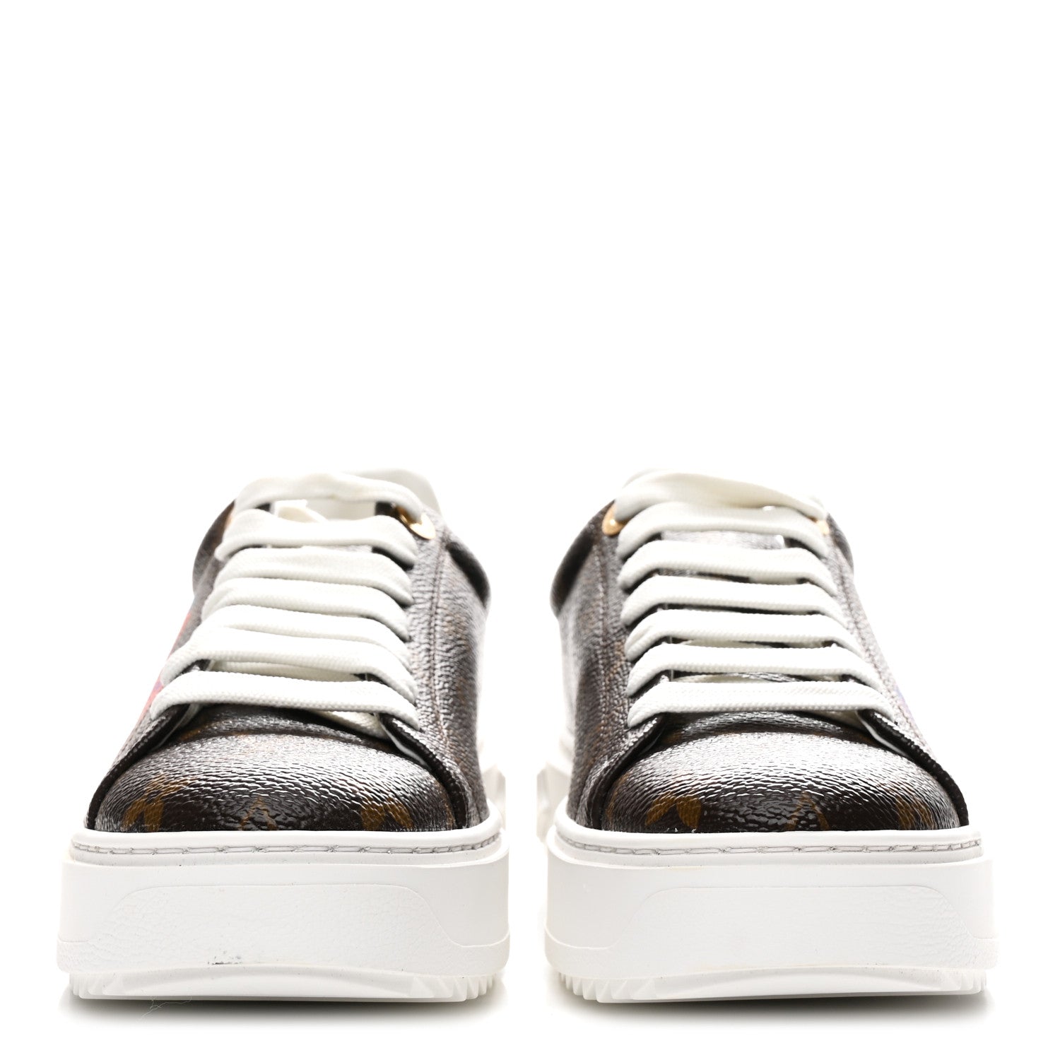 LV X YK Monogram Pumpkin Time Out Sneakers 37