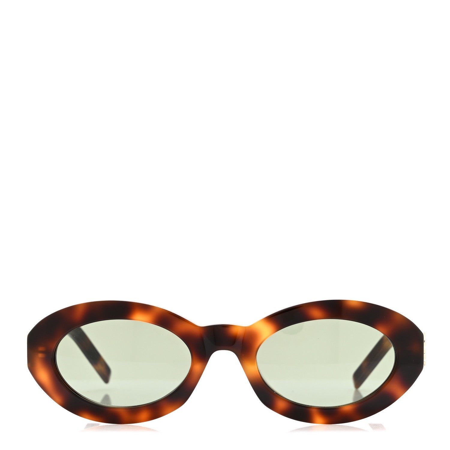 Acetate Oval Sunglasses SL M136 Medium Havana