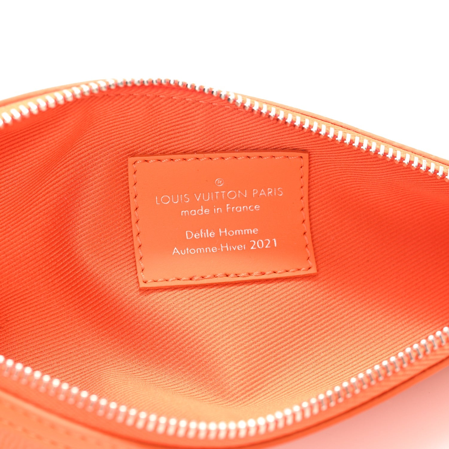Monogram Carrot Pouch Orange