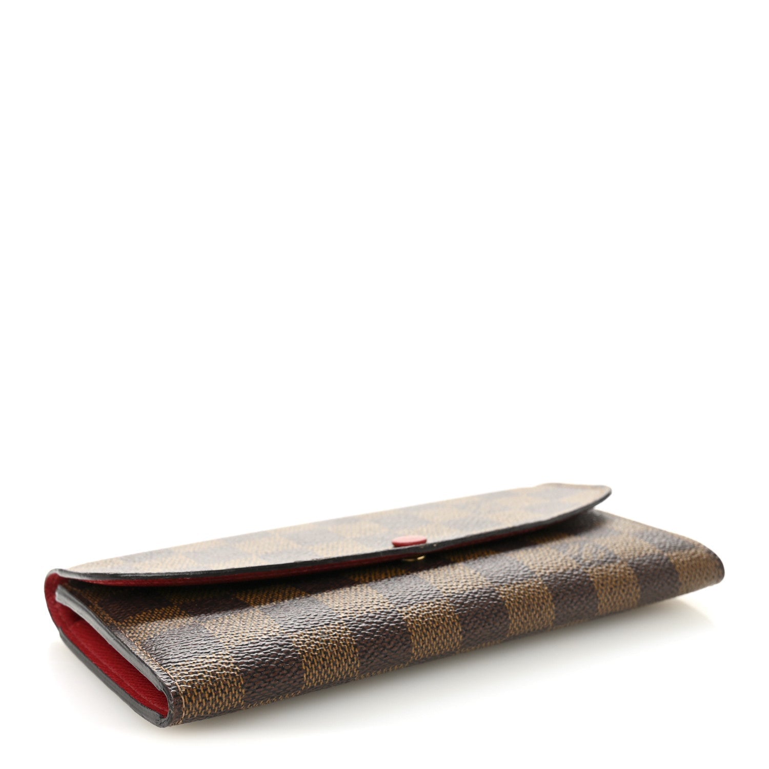 Damier Ebene Emilie Wallet Red