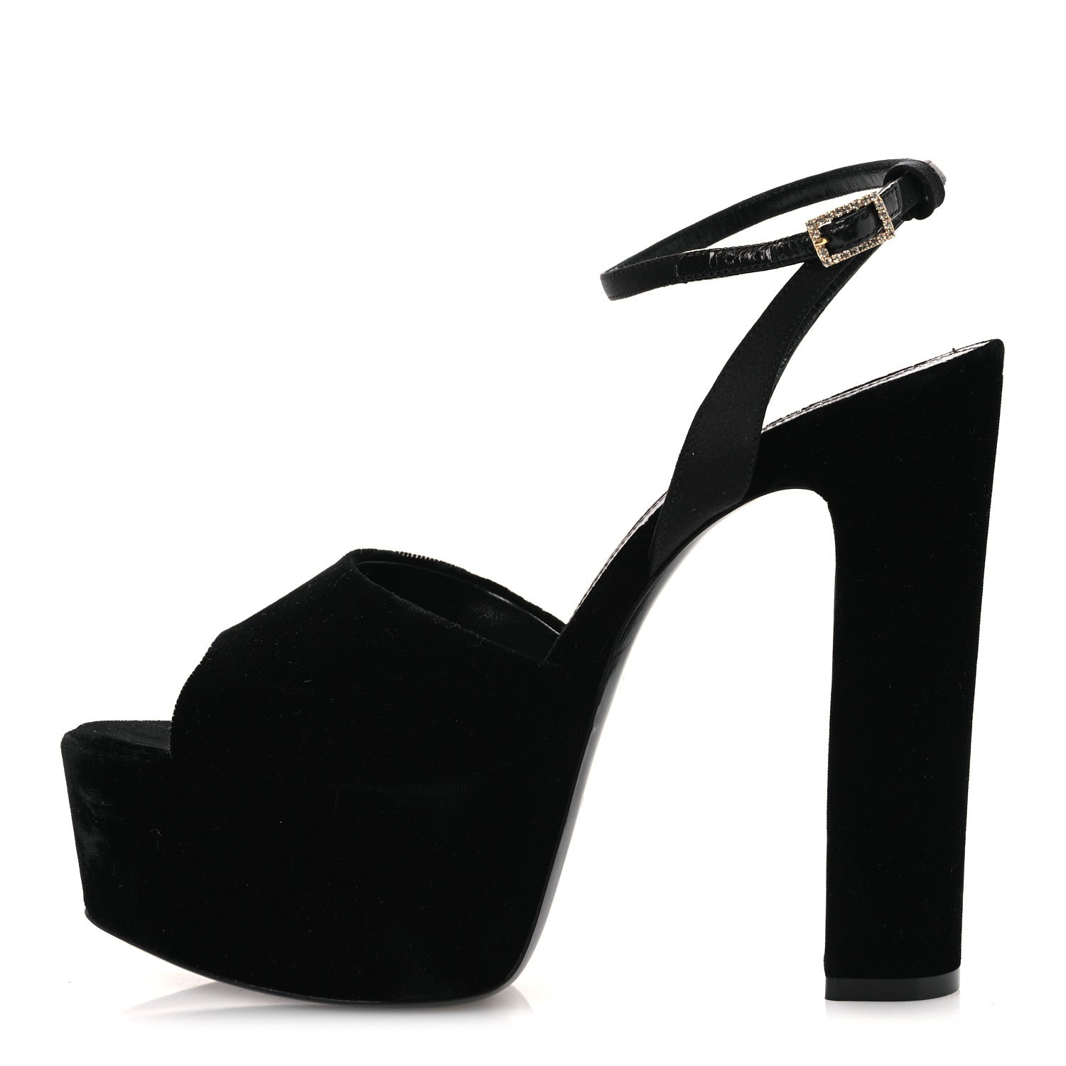 Velvet Jodie Platform Sandals 38 Black