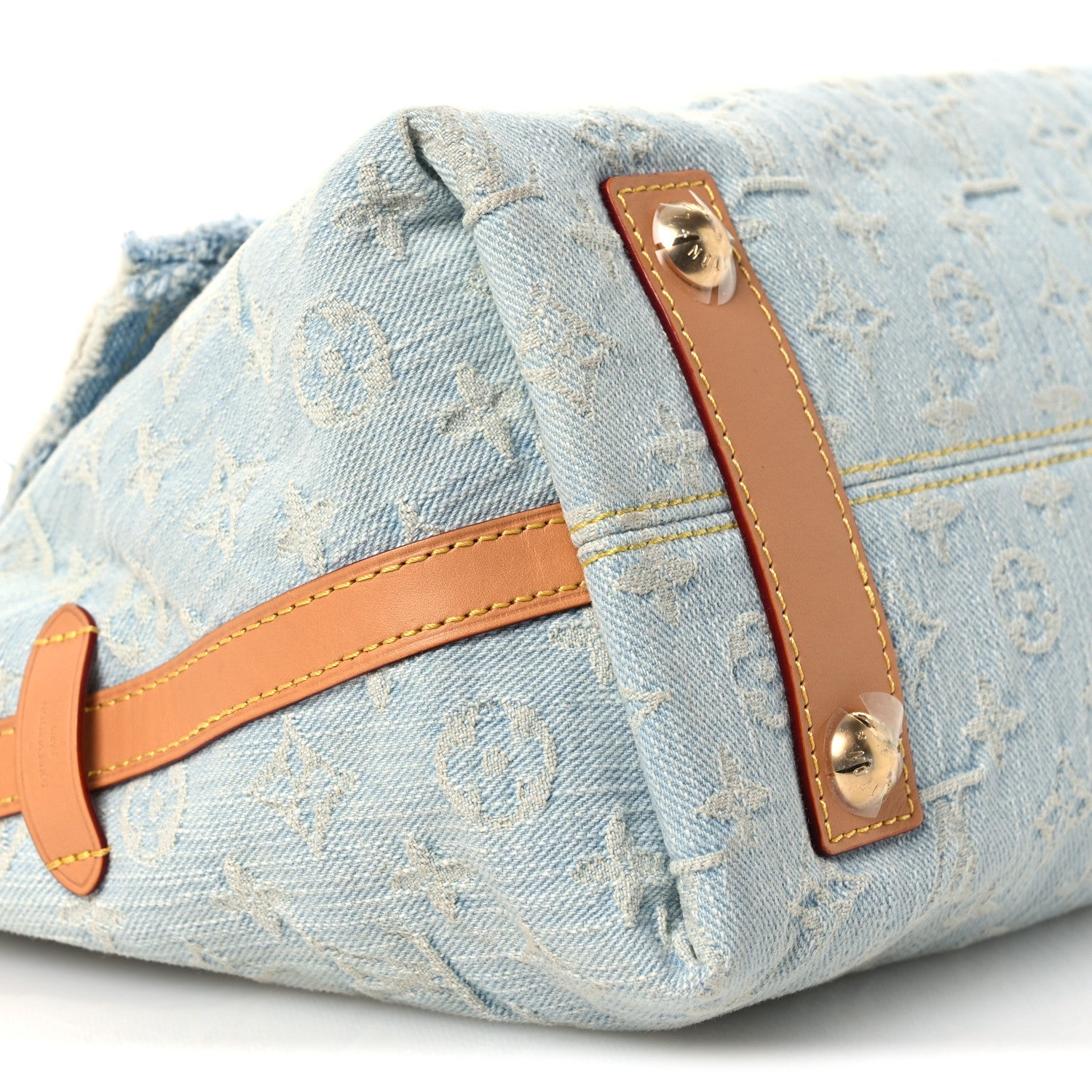 Monogram Denim CarryAll PM Sky Blue