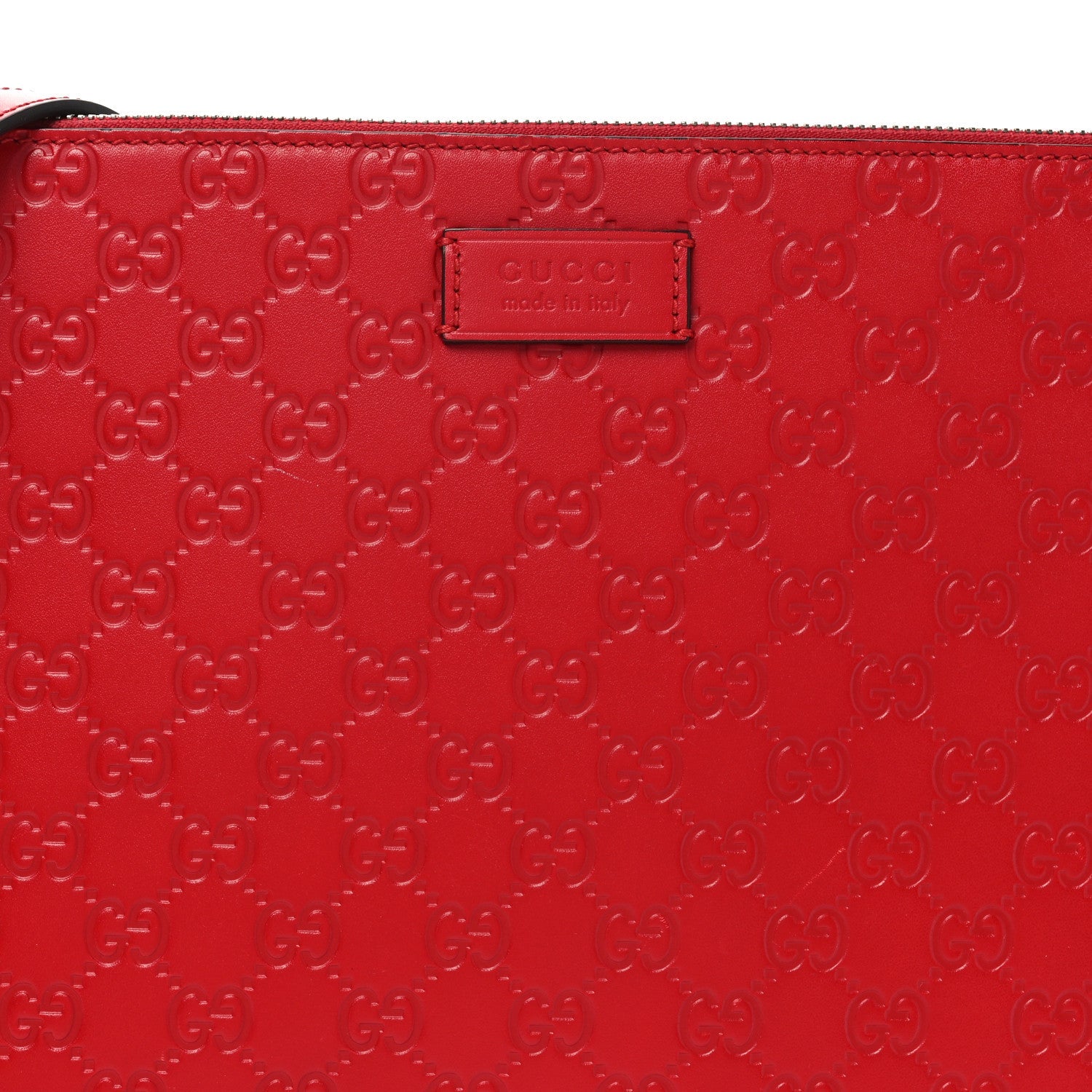 Guccissima Signature Messenger Bag Hibiscus Red