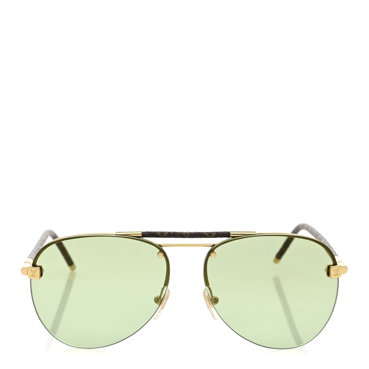 Metal Monogram Clockwise Sunglasses Z1108W Green