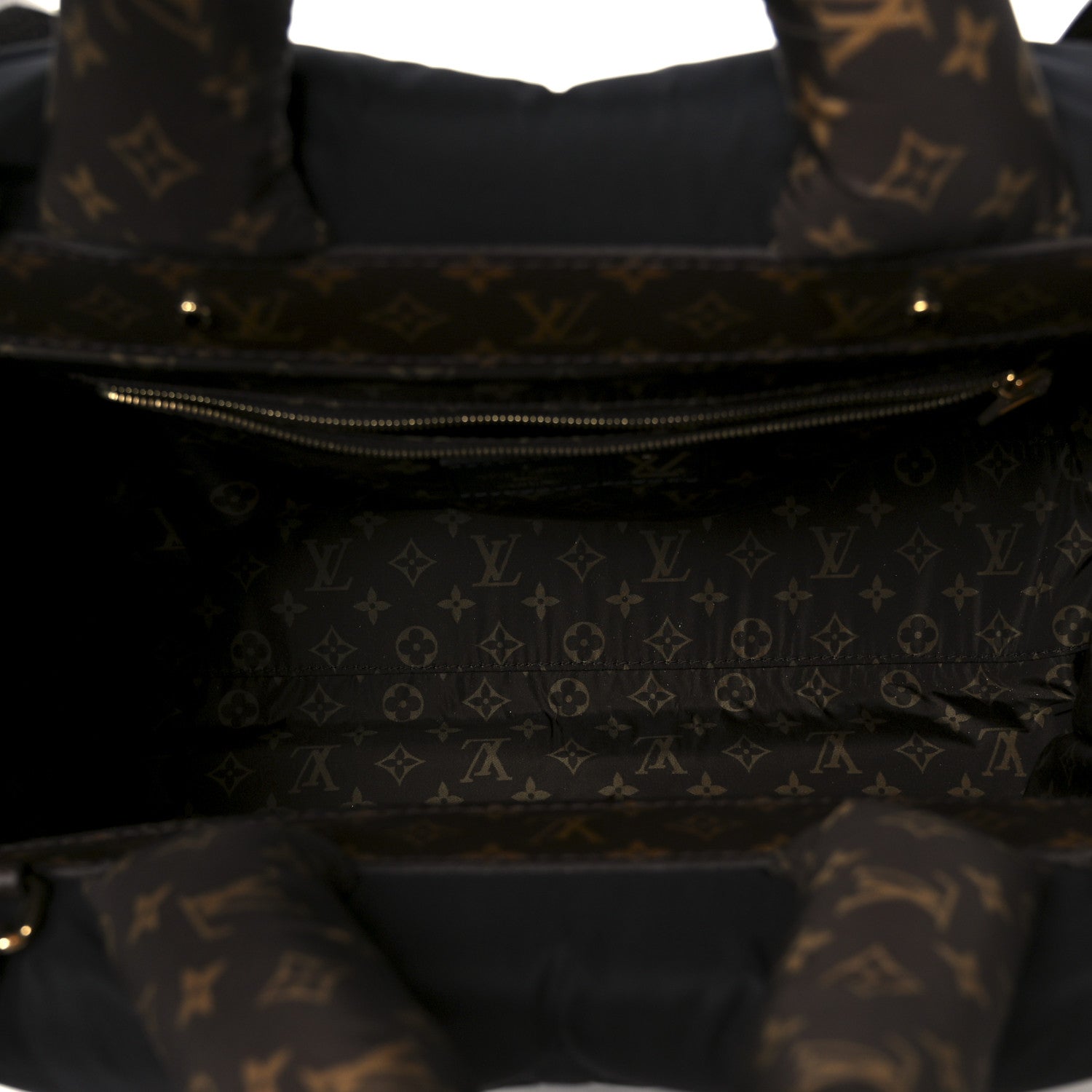Econyl Monogram Pillow Giant Onthego MM Black