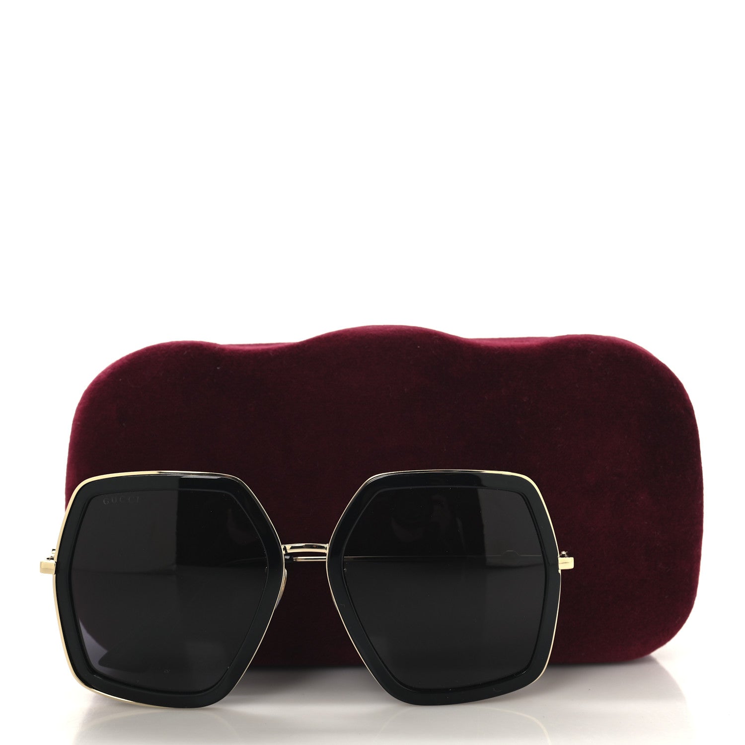 Acetate Oversize Square Frame GG0106S Sunglasses Black