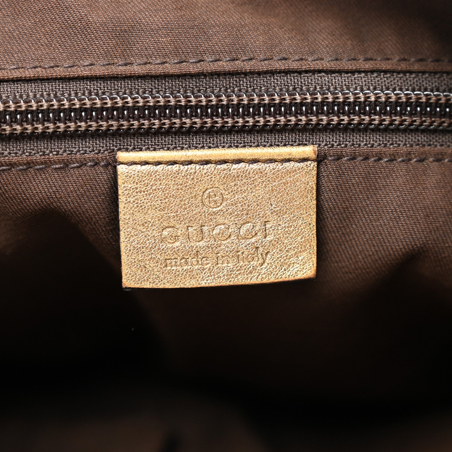 Monogram Web Medium Half Moon Hobo Gold Pink